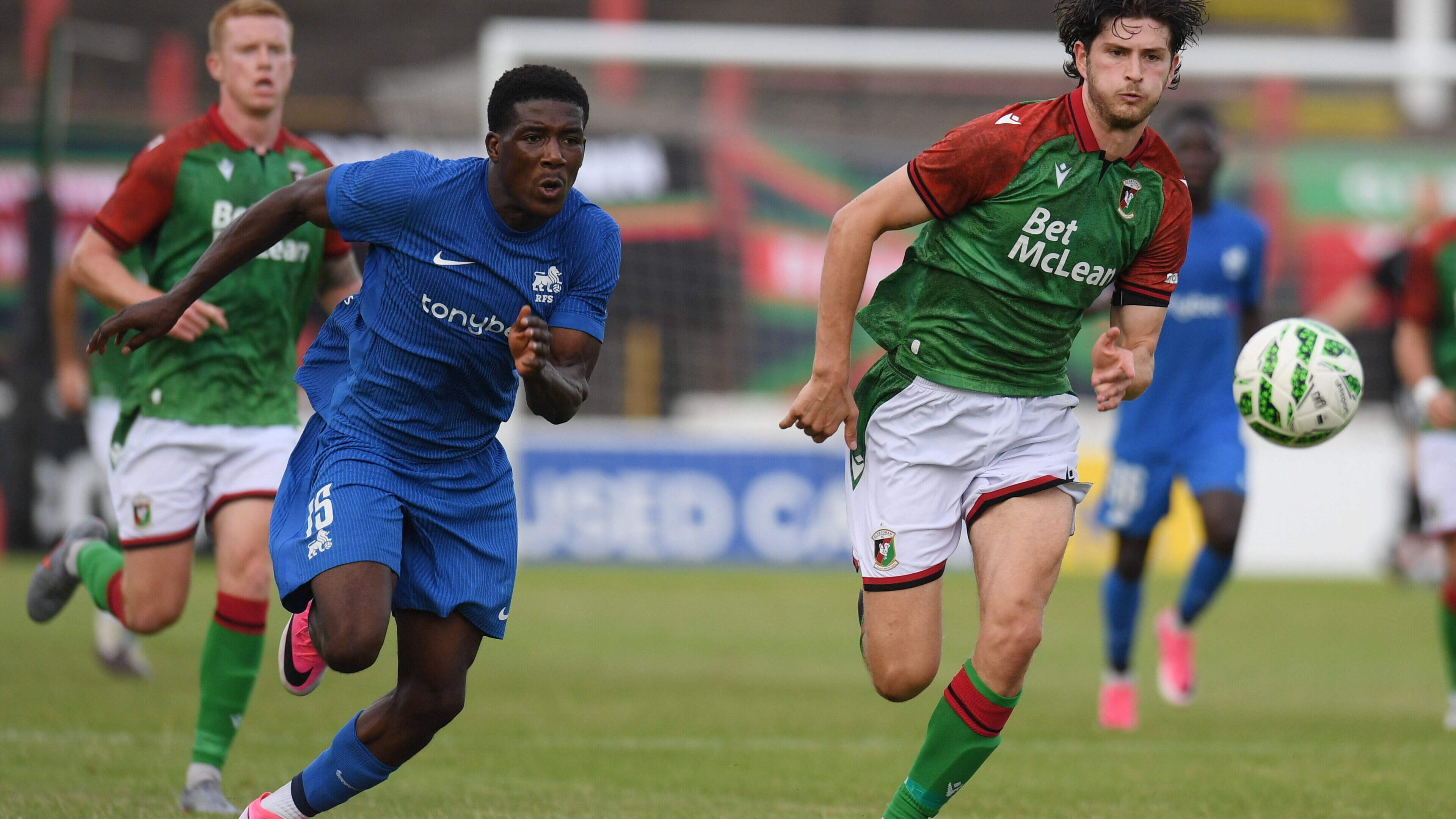 Glentoran face deficit in Latvia after conceding early in European tie