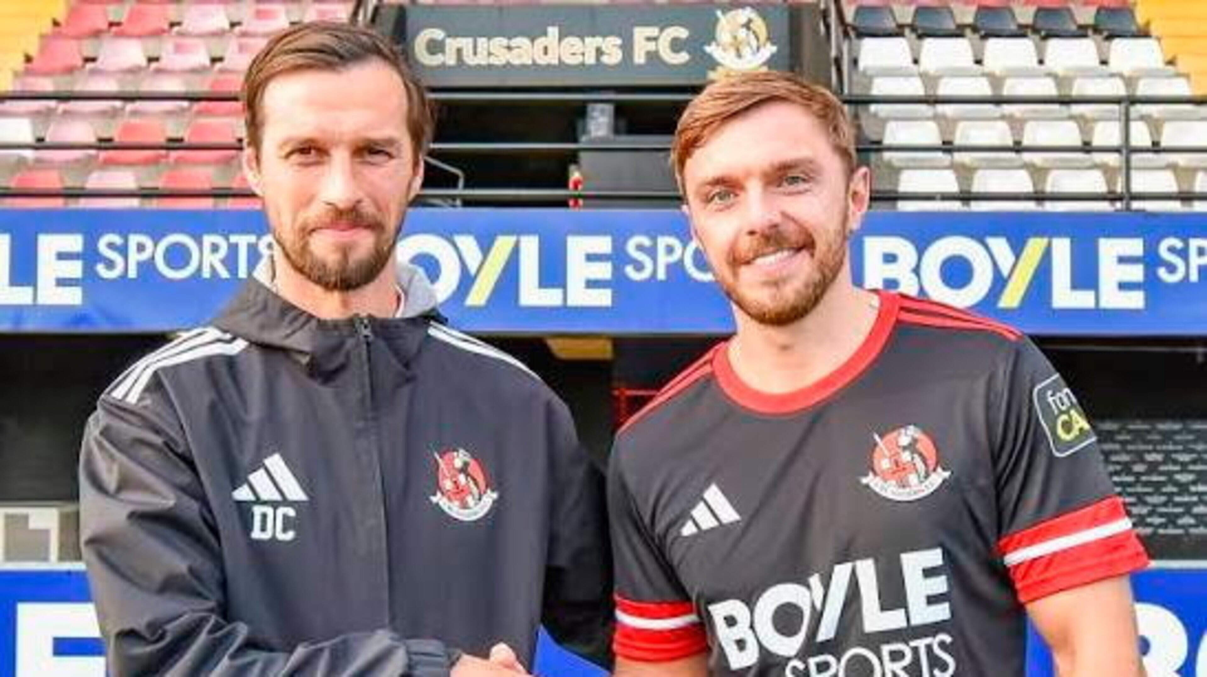 ‘When he’s fit, he’s one of the best strikers in the League’: Crusaders boss hails new sigining... and reveals why he won’t rush him into team