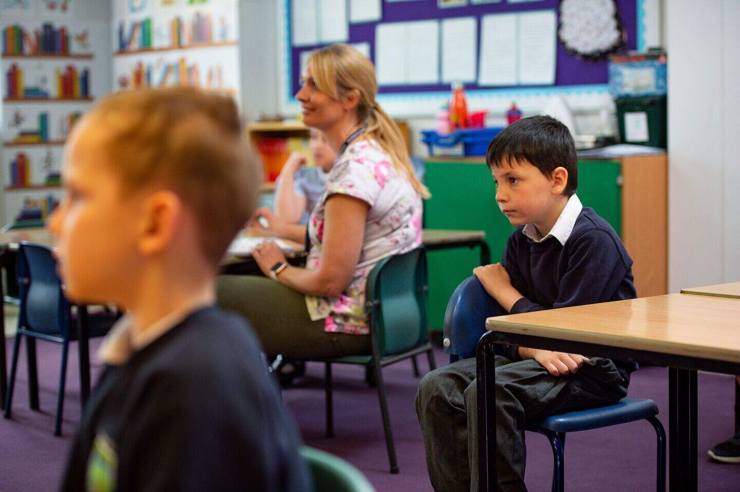 In Pictures: Schools reconfigure classrooms to meet social-distancing ...