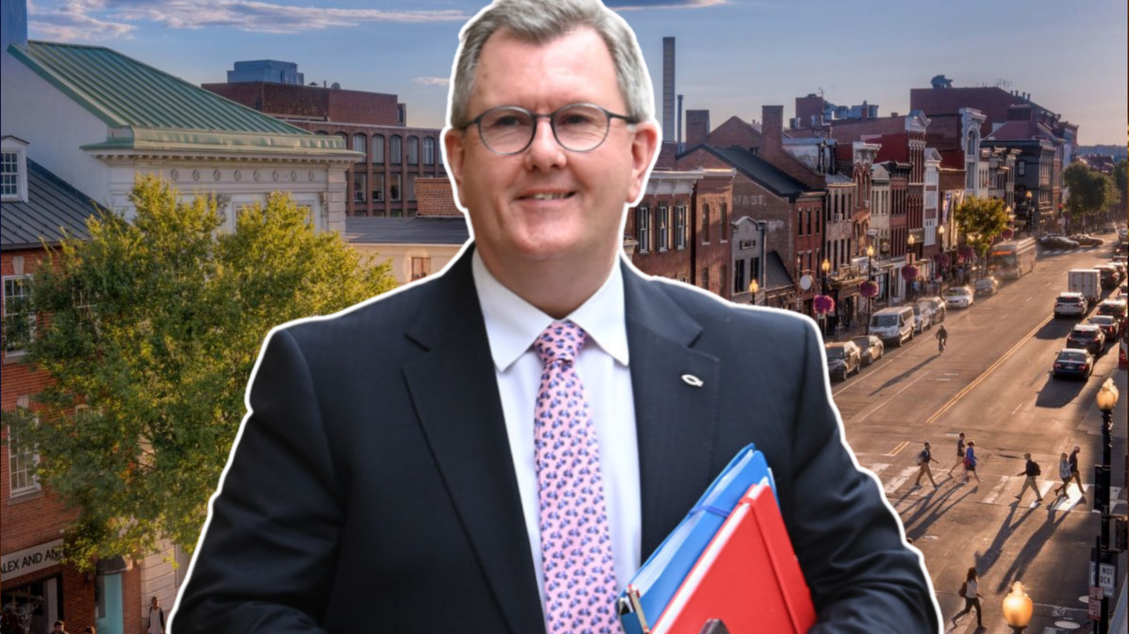 Insiders on Jeffrey Donaldson’s night out during taxpayer-funded US trip: Vodka disguised as water before vomiting on a taxi driver