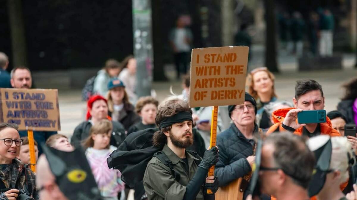 Derry Halloween artists launch £30k legal fight against council as dispute spills onto streets