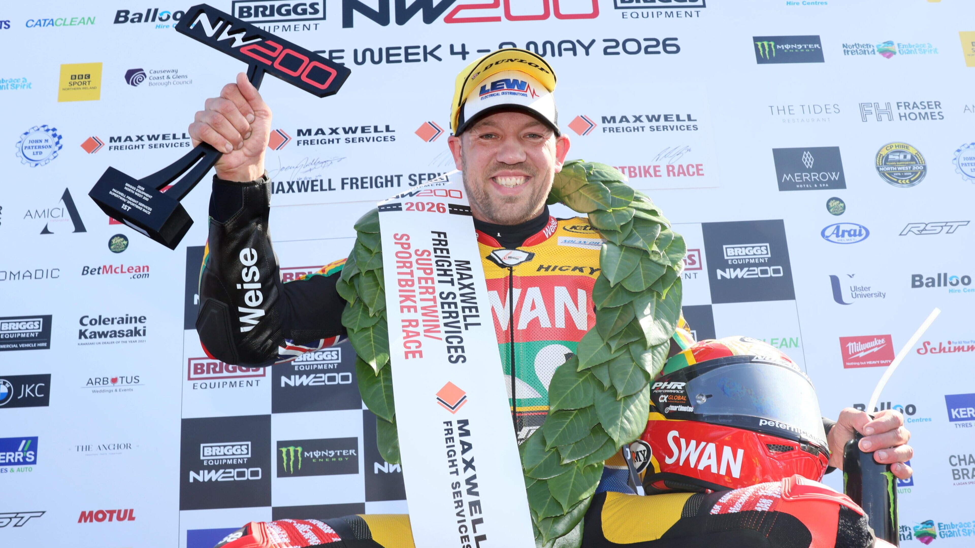 ‘That was mega’: Peter Hickman thrilled to pip ‘napping’ Jeremy McWilliams to Supertwin/Sportbike win after flag controversy