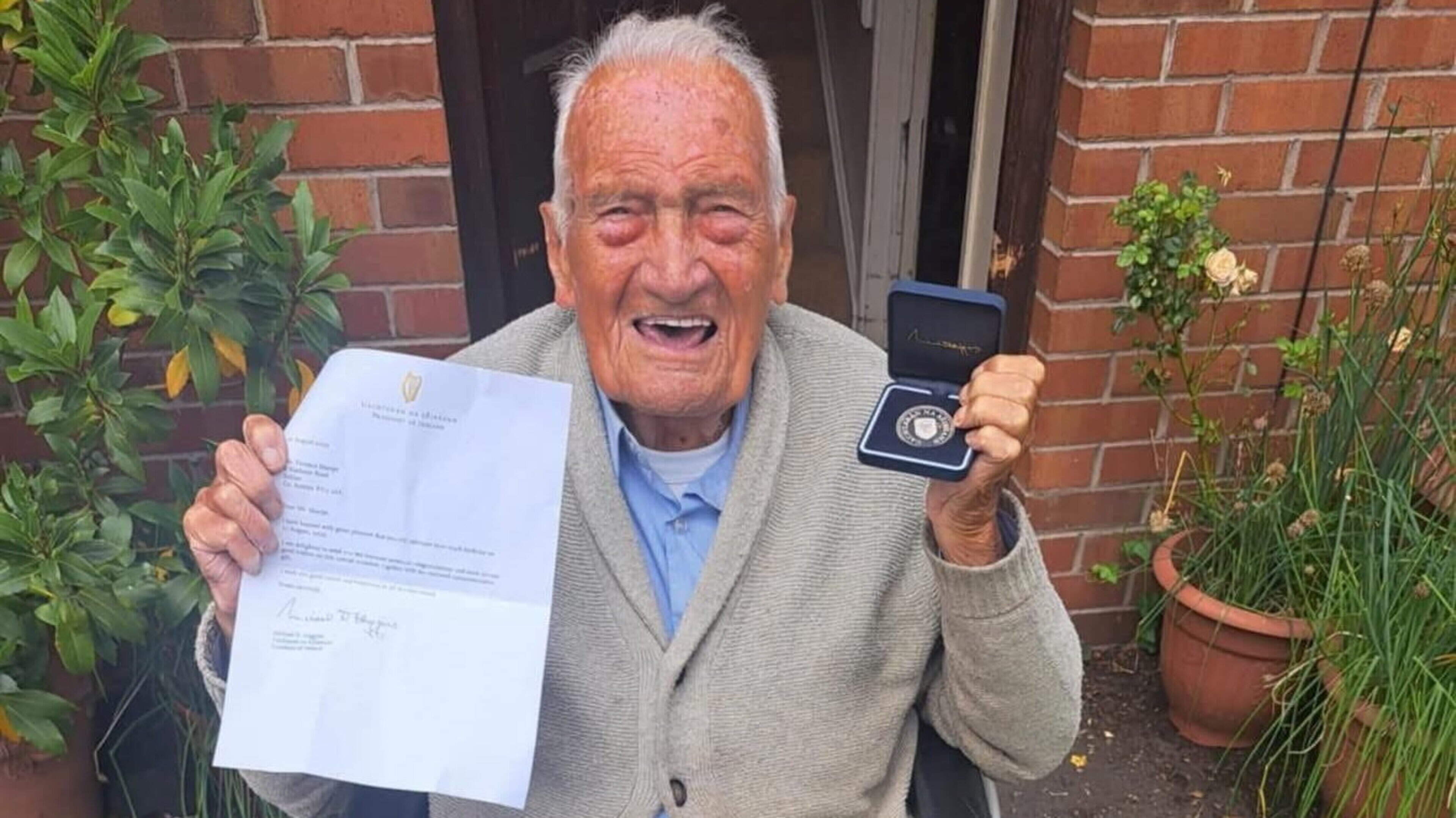 ‘He missed her every day’: Devoted husband Terry Sharpe’s love story remembered after death aged 104