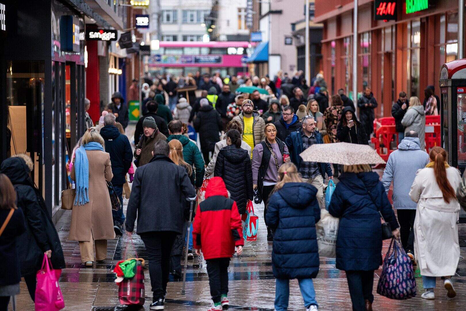 No Christmas joy for Belfast as shops suffer decline in footfall ...