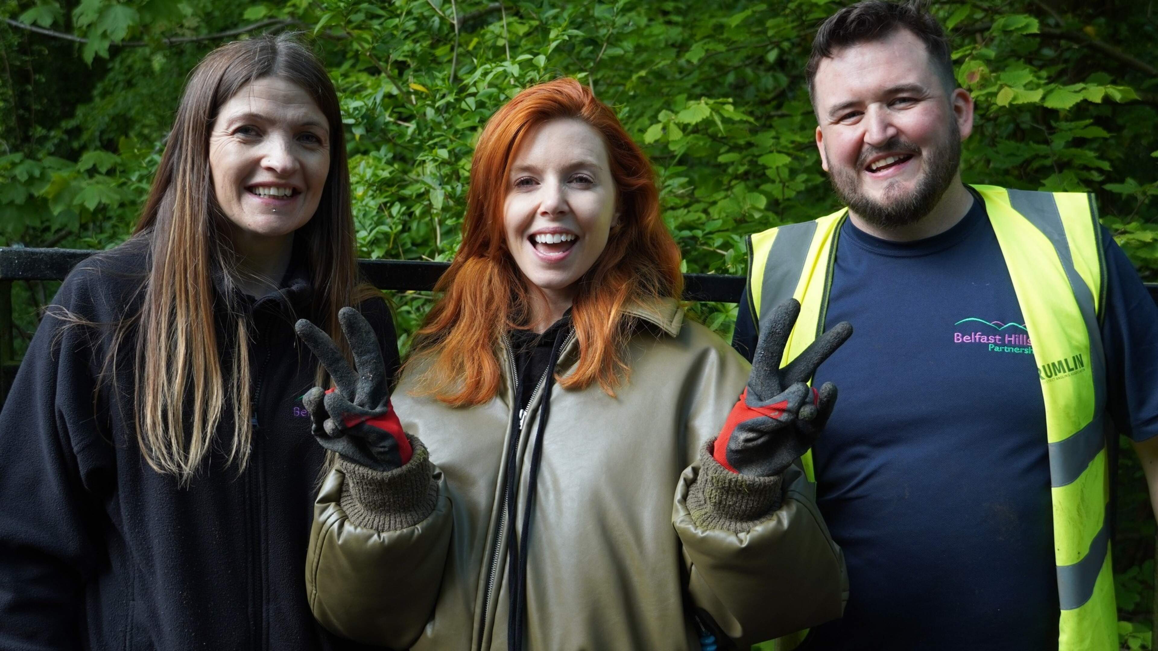 Stacey Dooley joins Belfast volunteers in litter clean-up for new BBC documentary