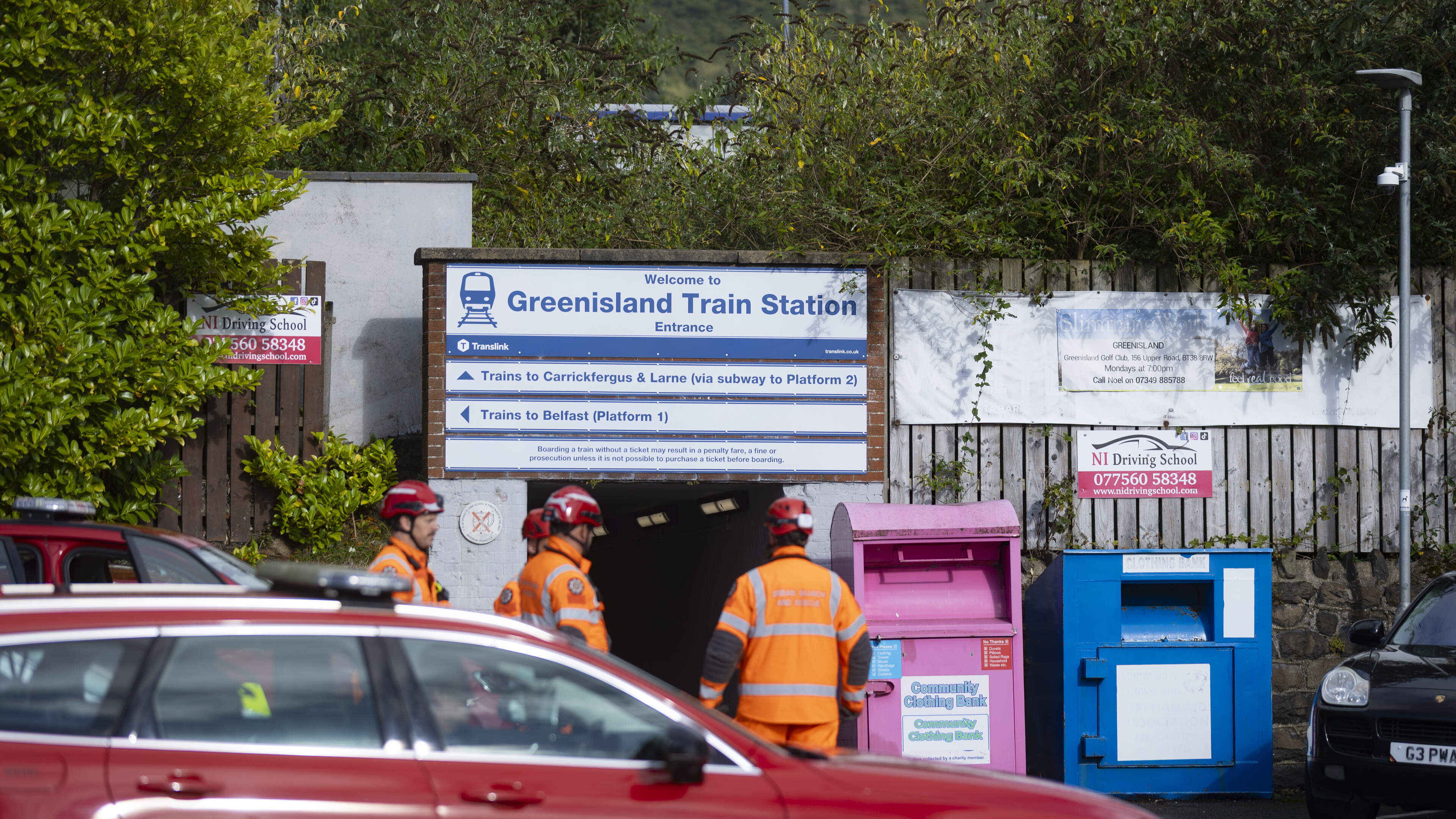 Air ambulance dispatched after reports of person trapped under train in Antrim