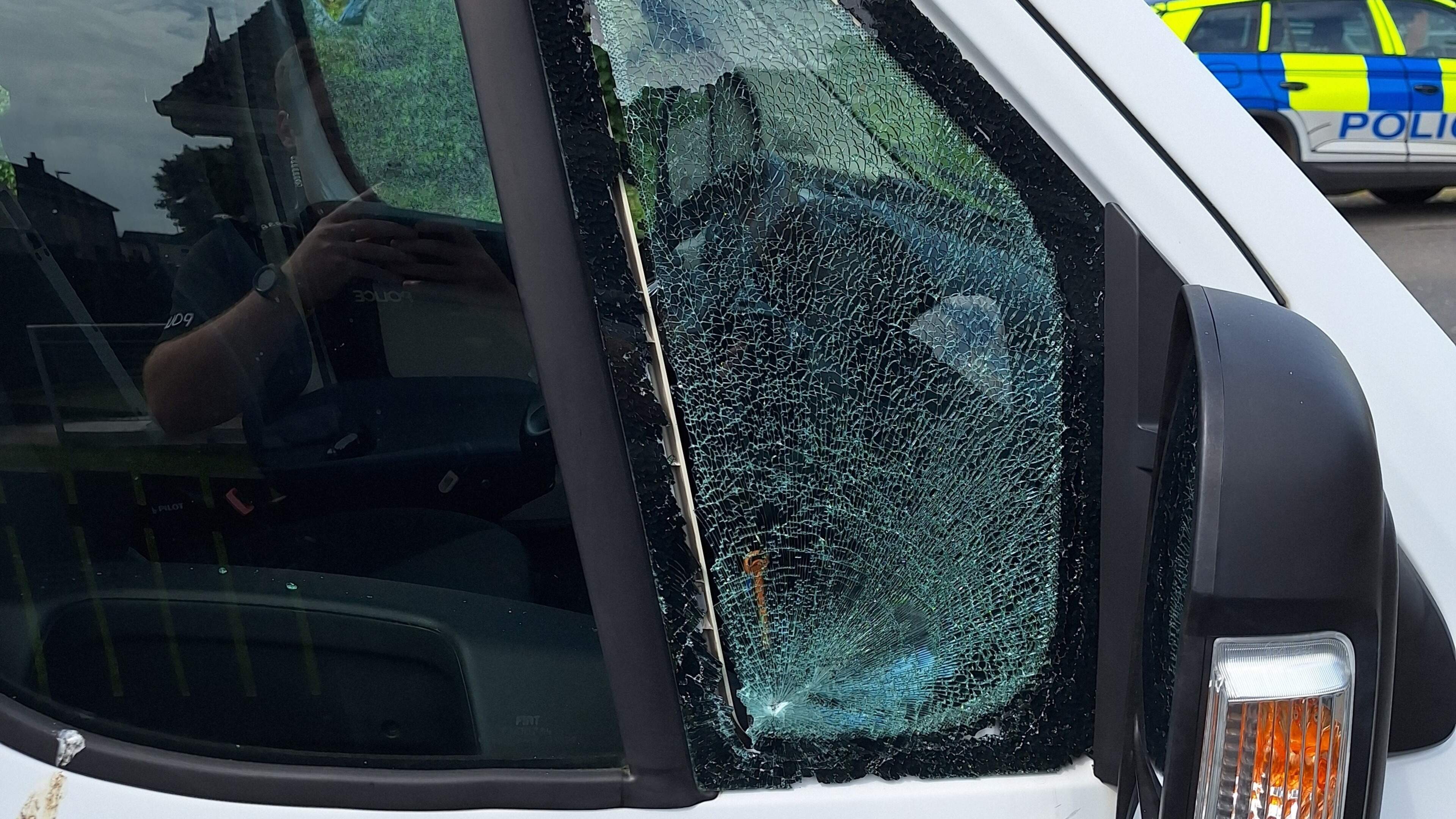 Man arrested after safety camera van windows smashed in Coagh attack
