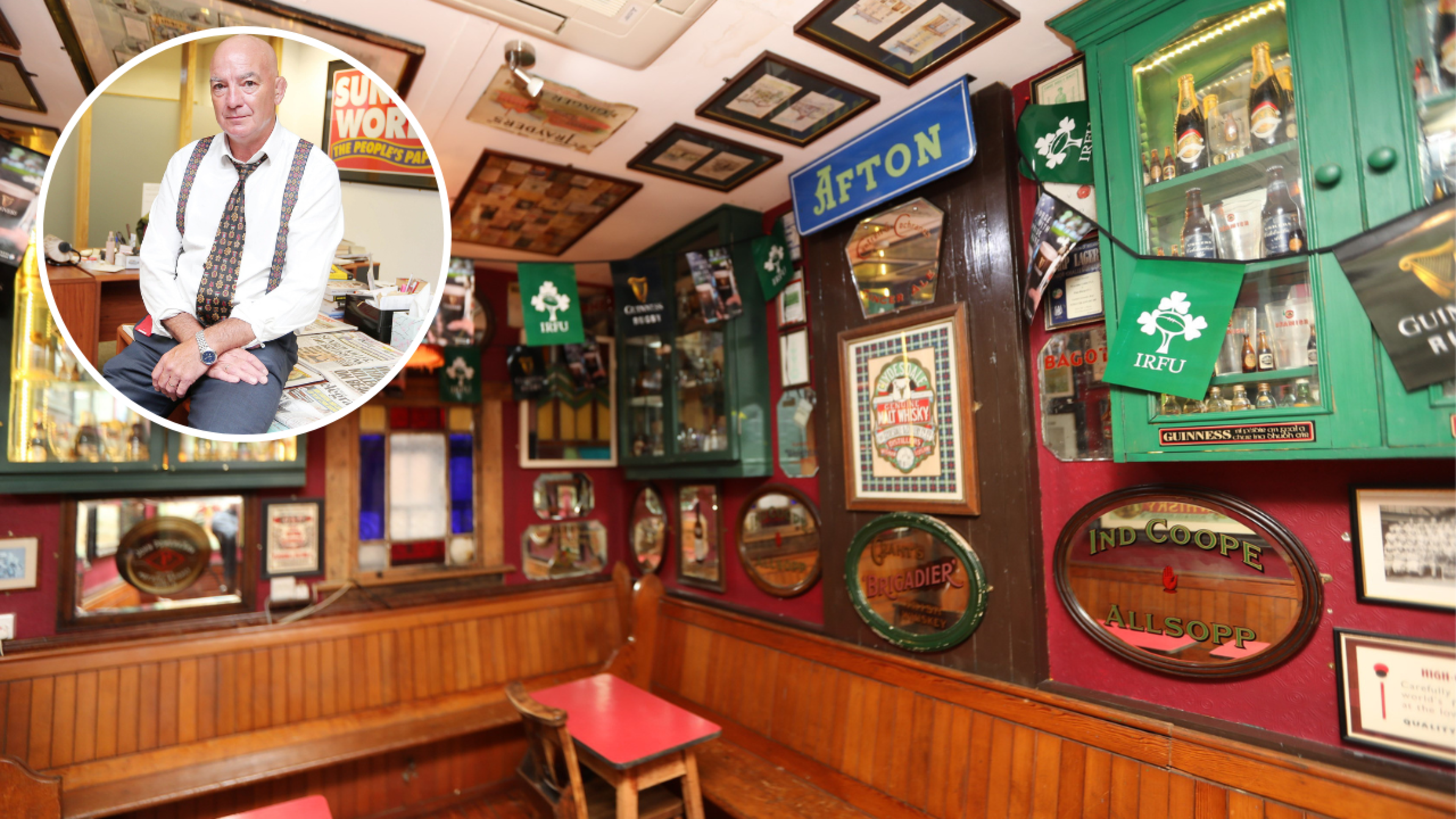Jim McDowell’s secret bar revealed for the first time as owner pays tribute to ‘Belfast’s greatest newsman’