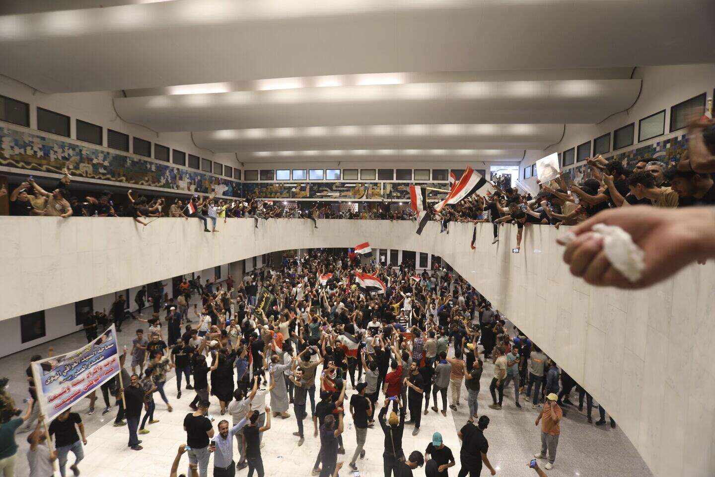 Followers of cleric enter Iraqi parliament in show of force | Belfast ...