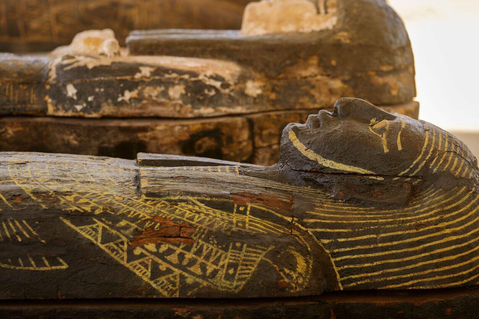 Egypt displays trove of newly discovered ancient artefacts including ...