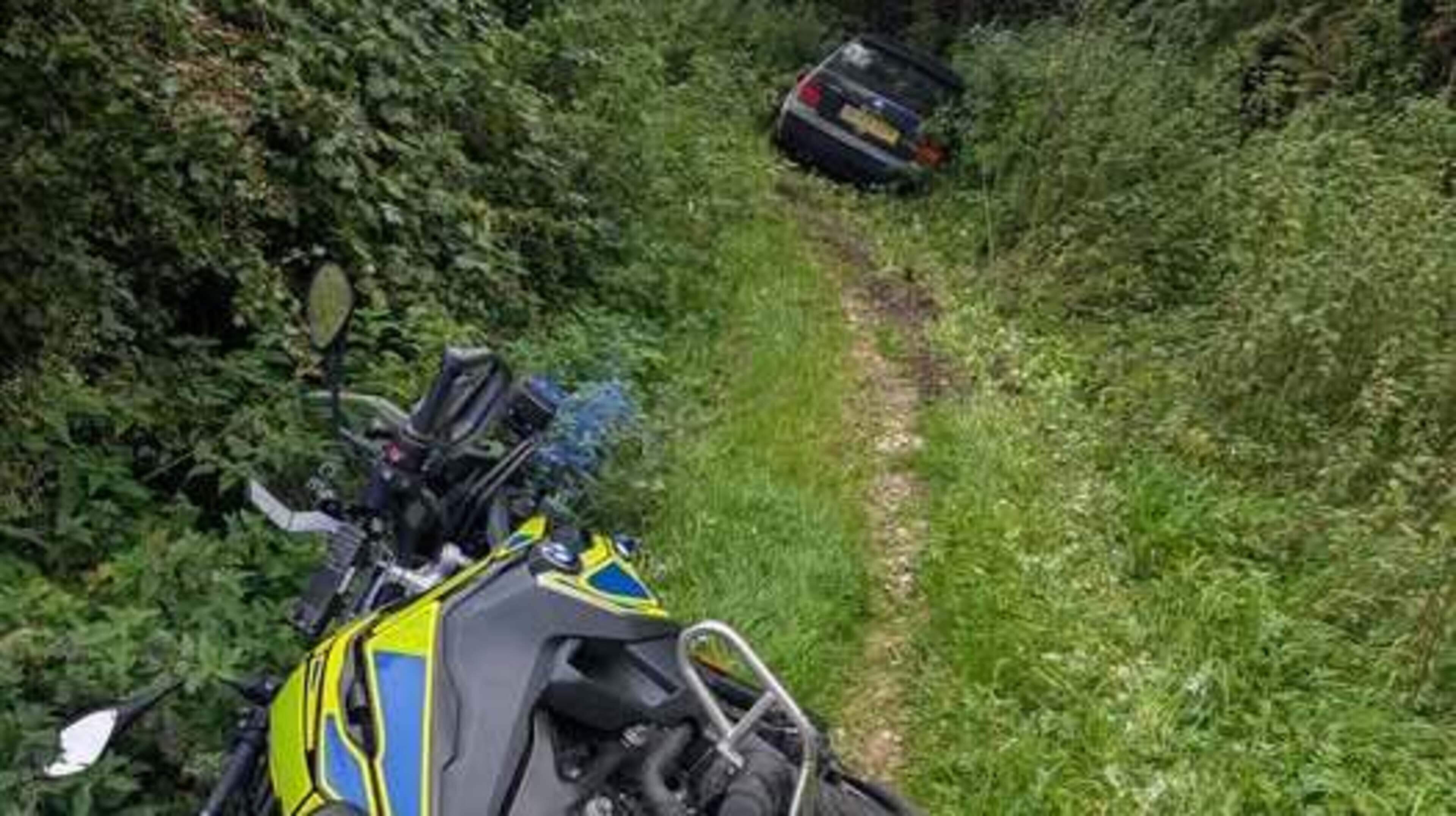 Police hunt escaped driver after 20-minute pursuit ends in Ballymena ditch