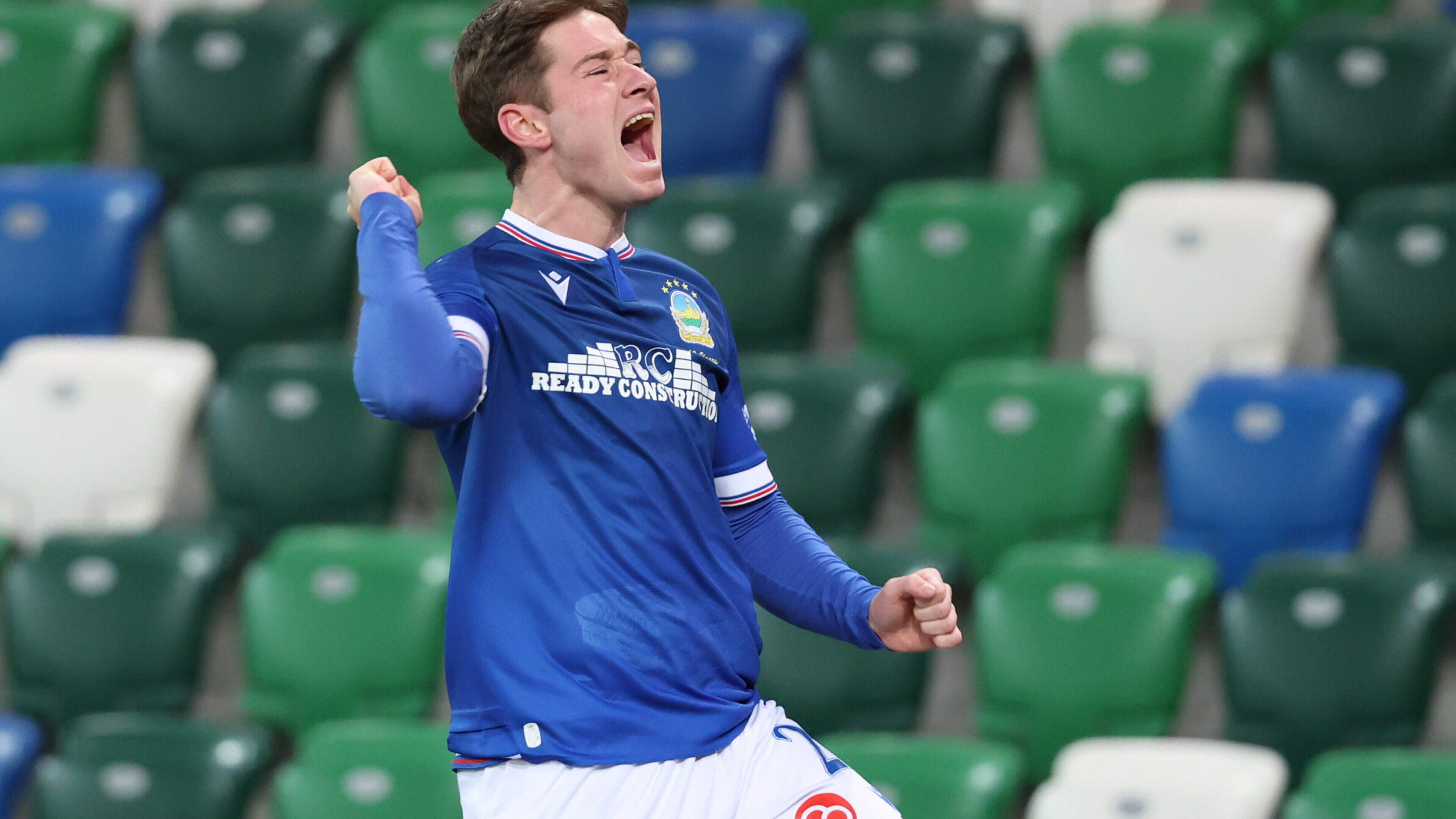 Striker makes Linfield exit after one year to join club in native Scotland: ‘I’m delighted to be here and hopefully I can kick on’