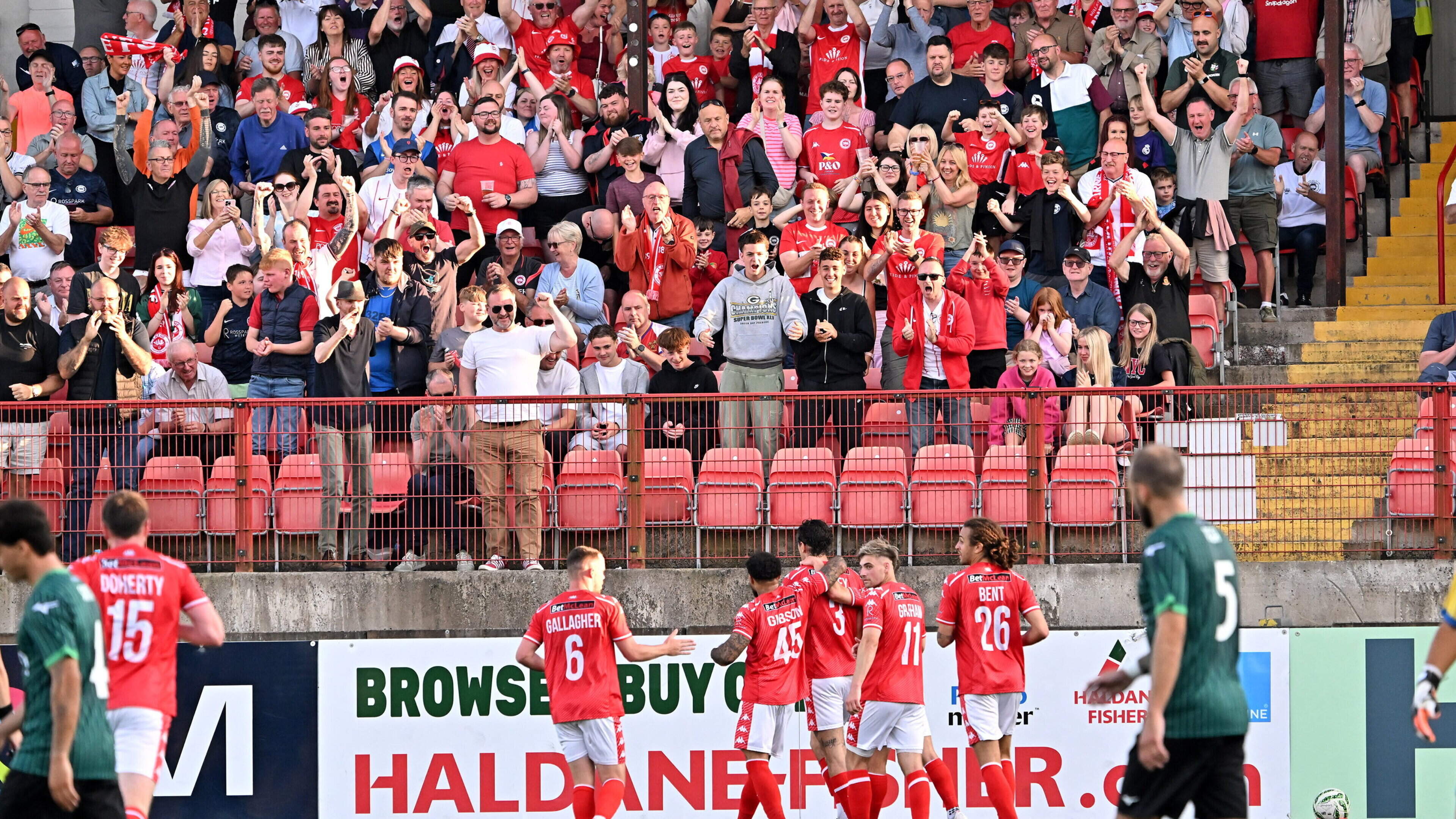 Larne close in on a Champions League tie with Red Star Belgrade