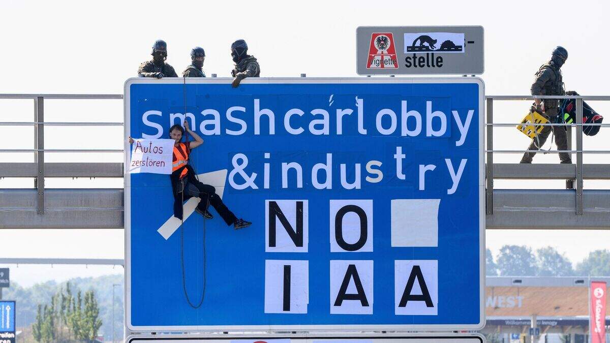 Protests disrupt traffic ahead of German car show | Belfast Telegraph
