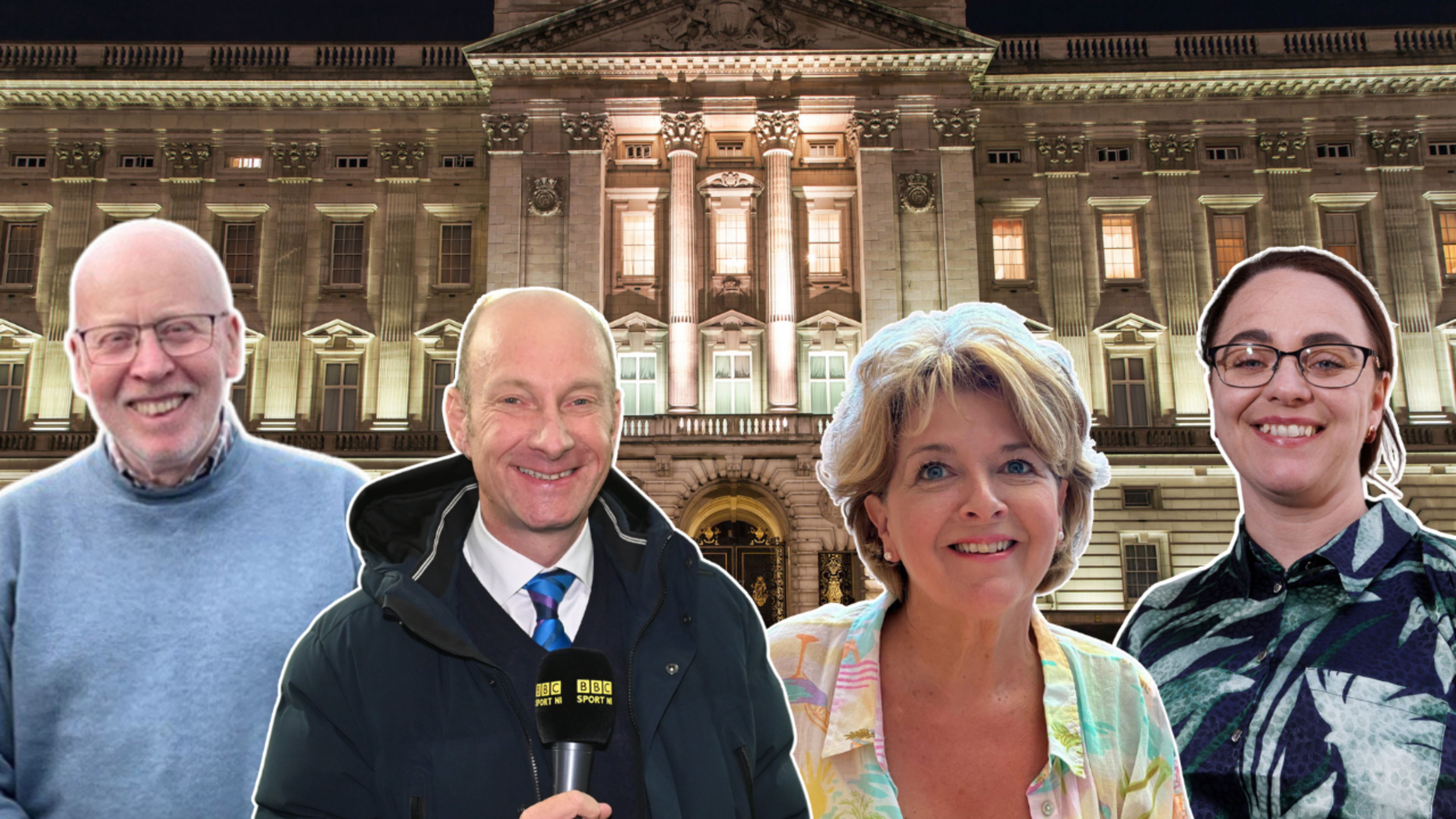 L-R: Investigator Bert Deane, BBC Sport NI’s Stephen Watson, UTV presenter Rose Neill and Ulster University’s Dr Susan Lagdon