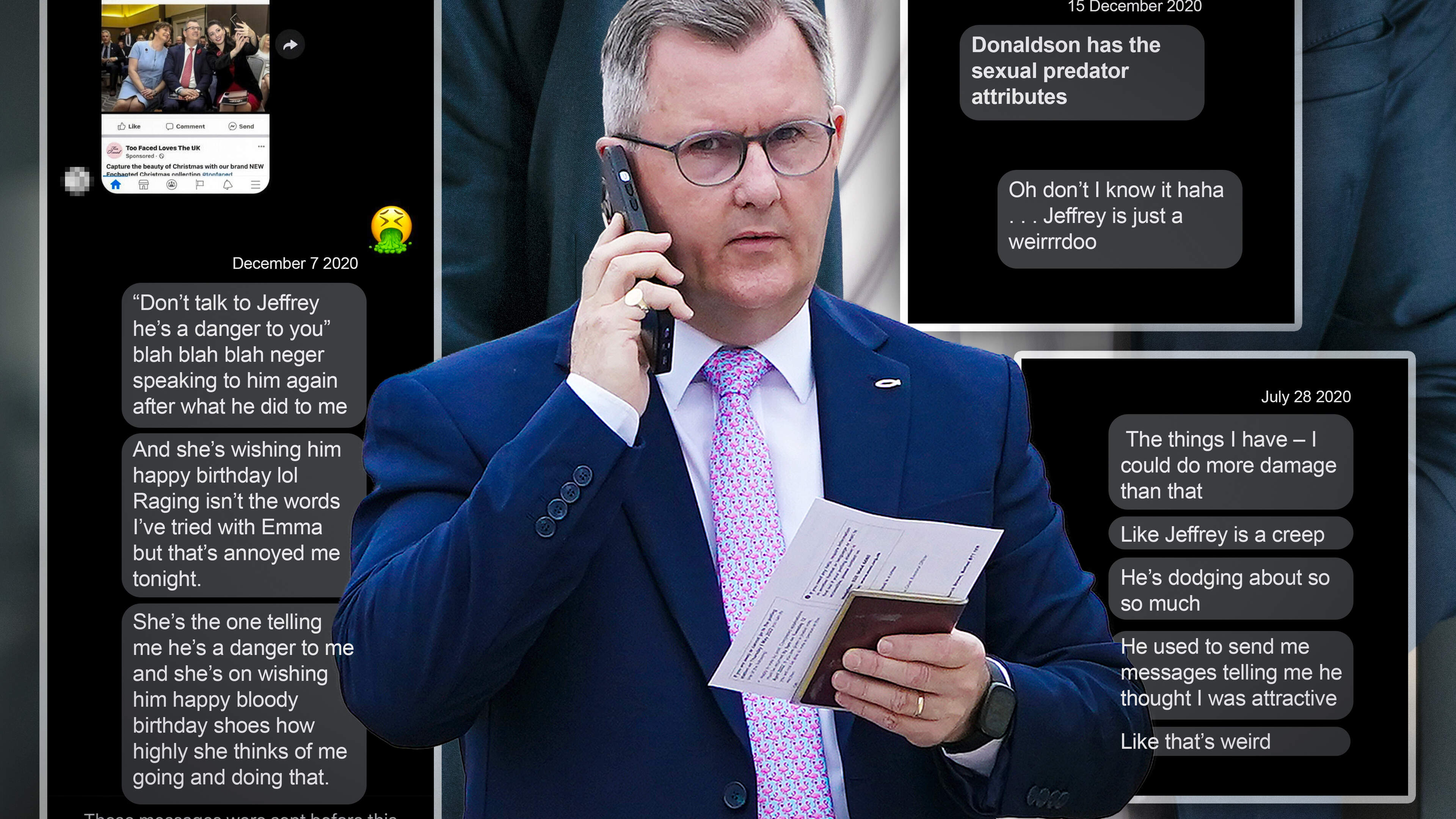 Woman described as a ‘victim’ says Emma Little-Pengelly told her in 2020 ‘Jeffrey Donaldson is a danger to you’