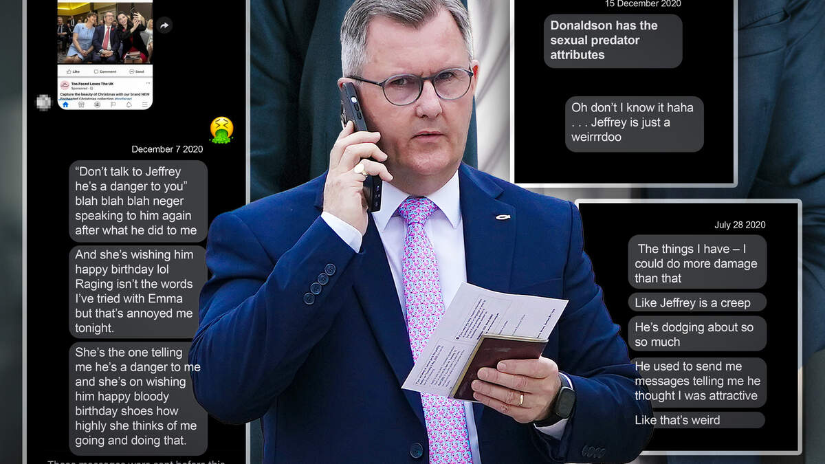 Woman at centre of Donaldson allegations says Emma Little-Pengelly told her in 2020 ‘Jeffrey is a danger to you’