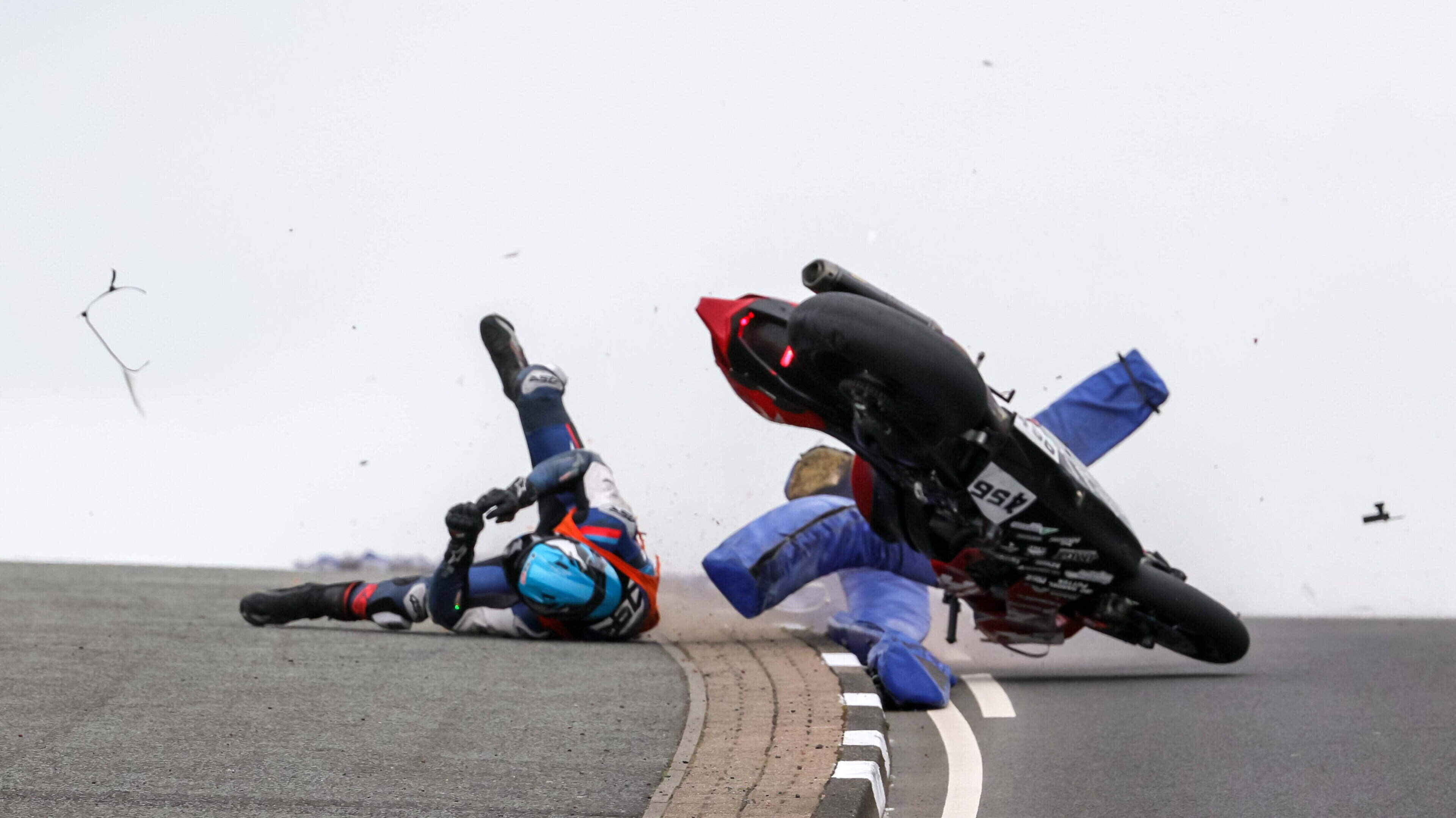 Lucky escape for Dutch newcomer during North West 200 practice session