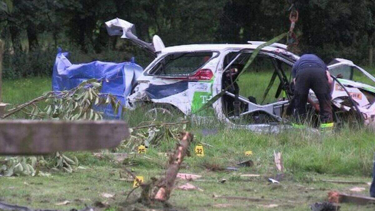 Children 'nearly hit' in fatal Ulster Rally crash that killed Timothy ...