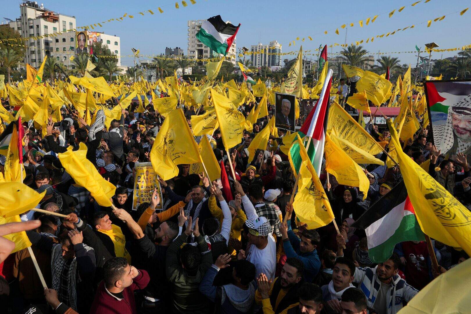 Huge crowds of Palestinians mark Fatah anniversary in Gaza | Belfast ...