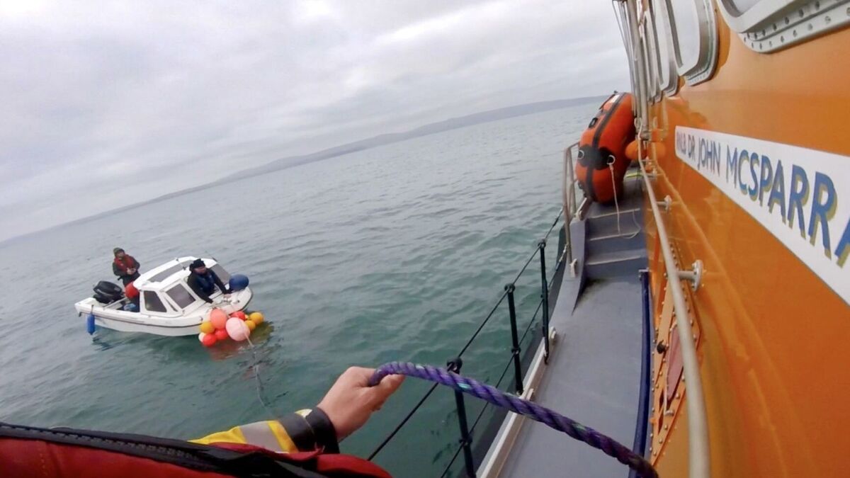Three rescued in Co Antrim RNLI operation after boat breaks down and ...