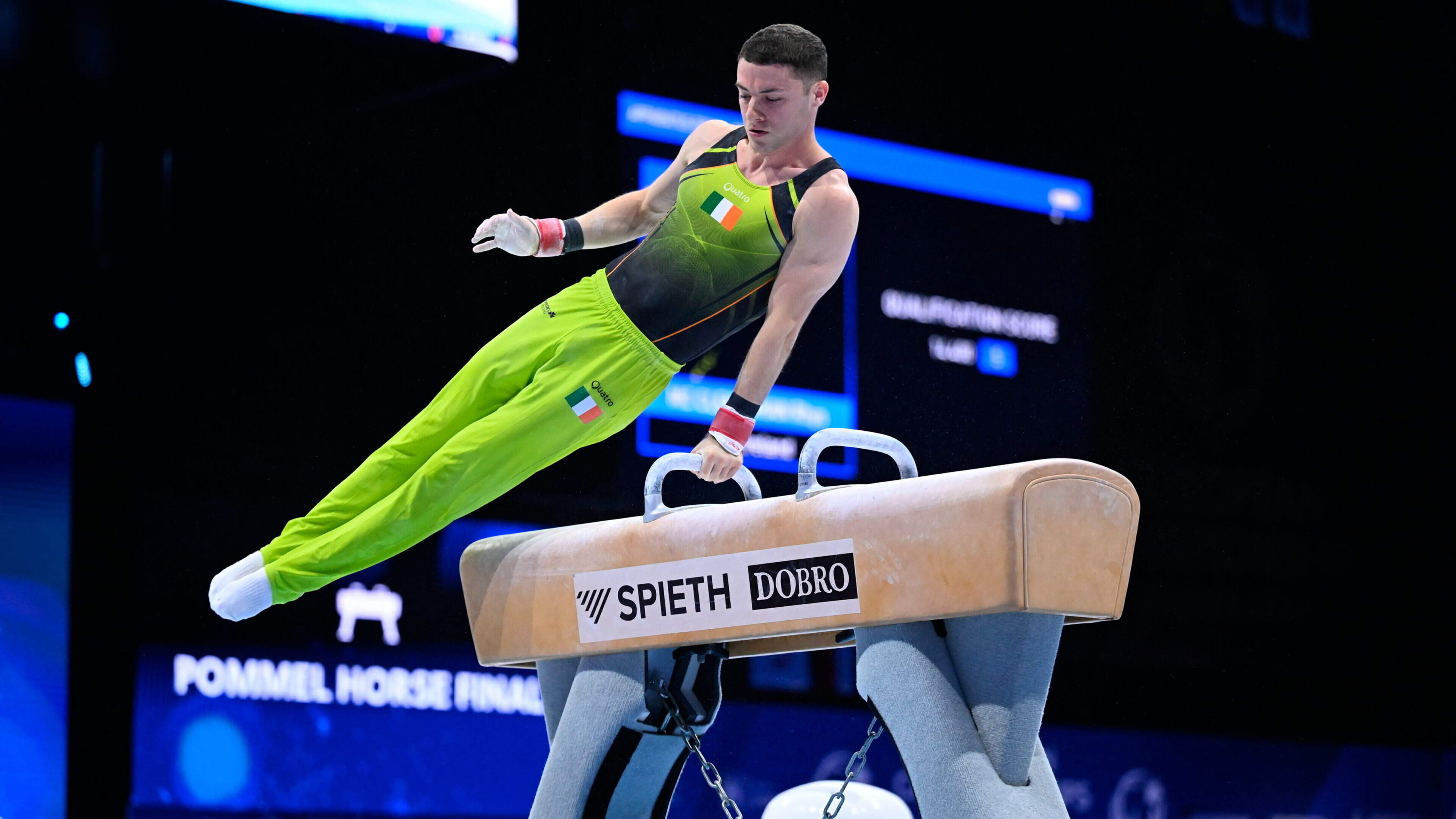 Ireland’s Rhys McClenaghan misses out on medal in European Championships as pommel final  is interrupted by power cut
