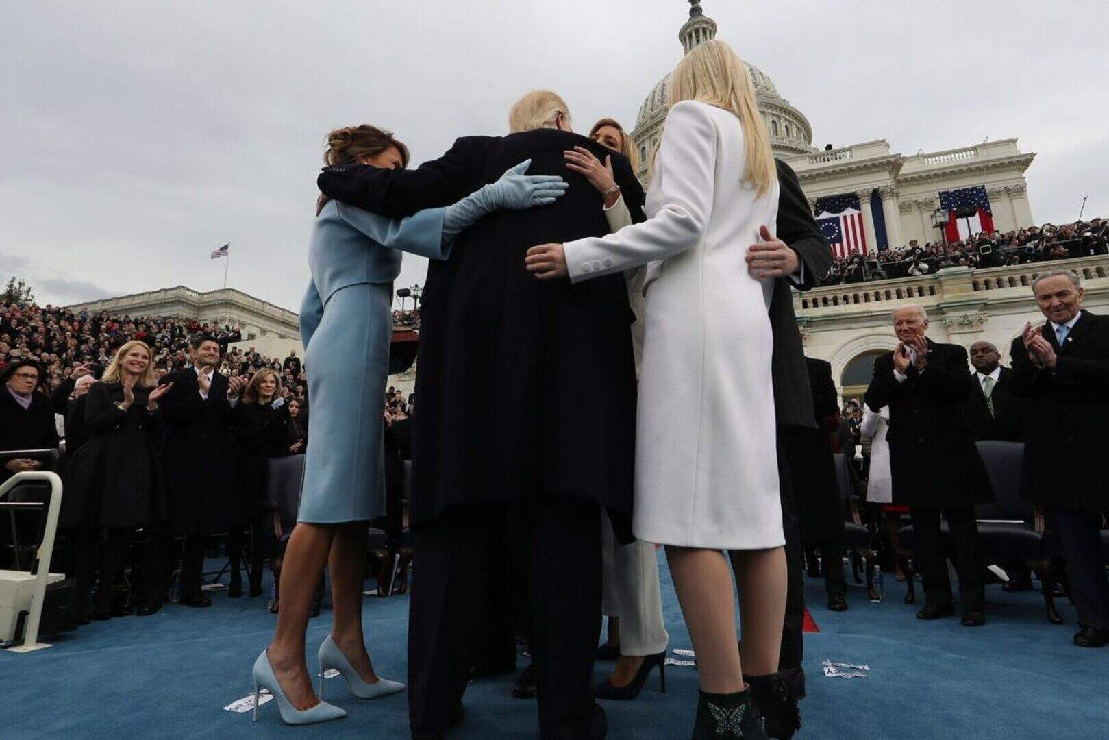 Inauguration: Donald Trump turns on charm during first official act as ...