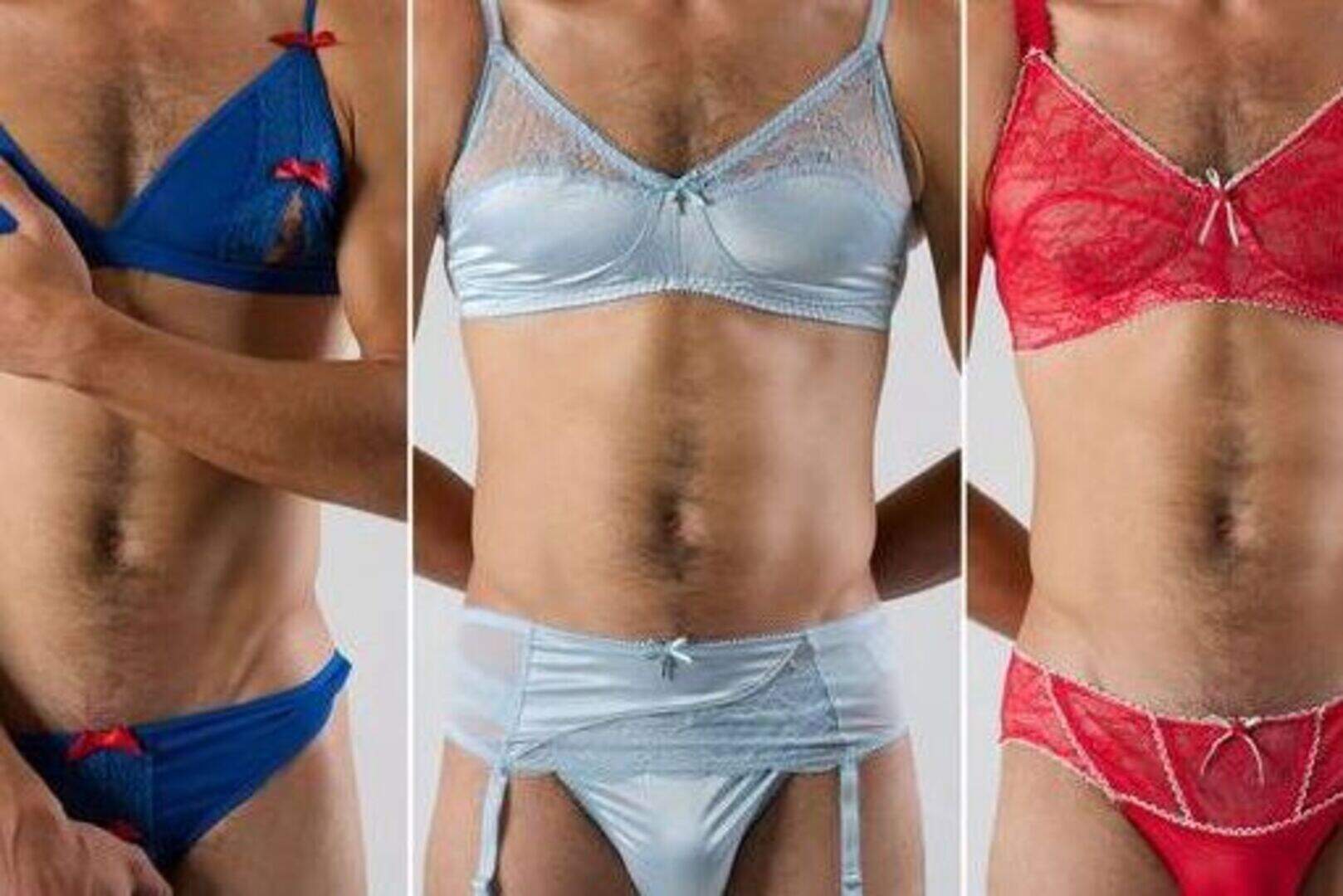 homme en lingerie sexy Ausing Sexy Lingerie for Women Floral Lace Underwire Push Up Garter Belt Bra  and Panty Halter Heart Ring Chain Adjustable Rave Outfits Fuchsia S main image 1