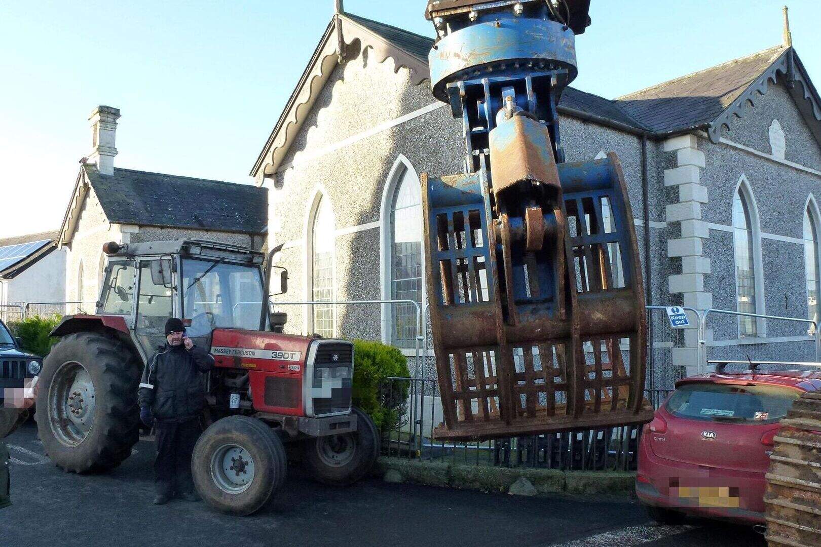 Last-minute protest stops demolition of Straid Congregational Church ...
