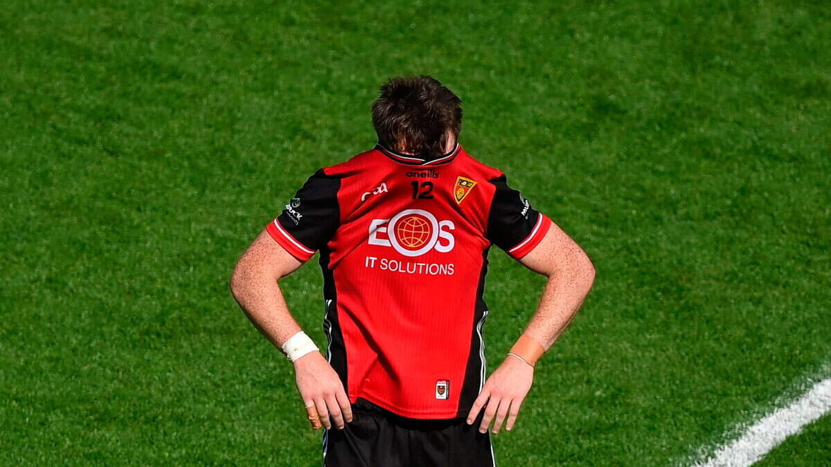 Disaster for Down as Conor Laverty’s men blow 12-point lead in Tailteann Cup final