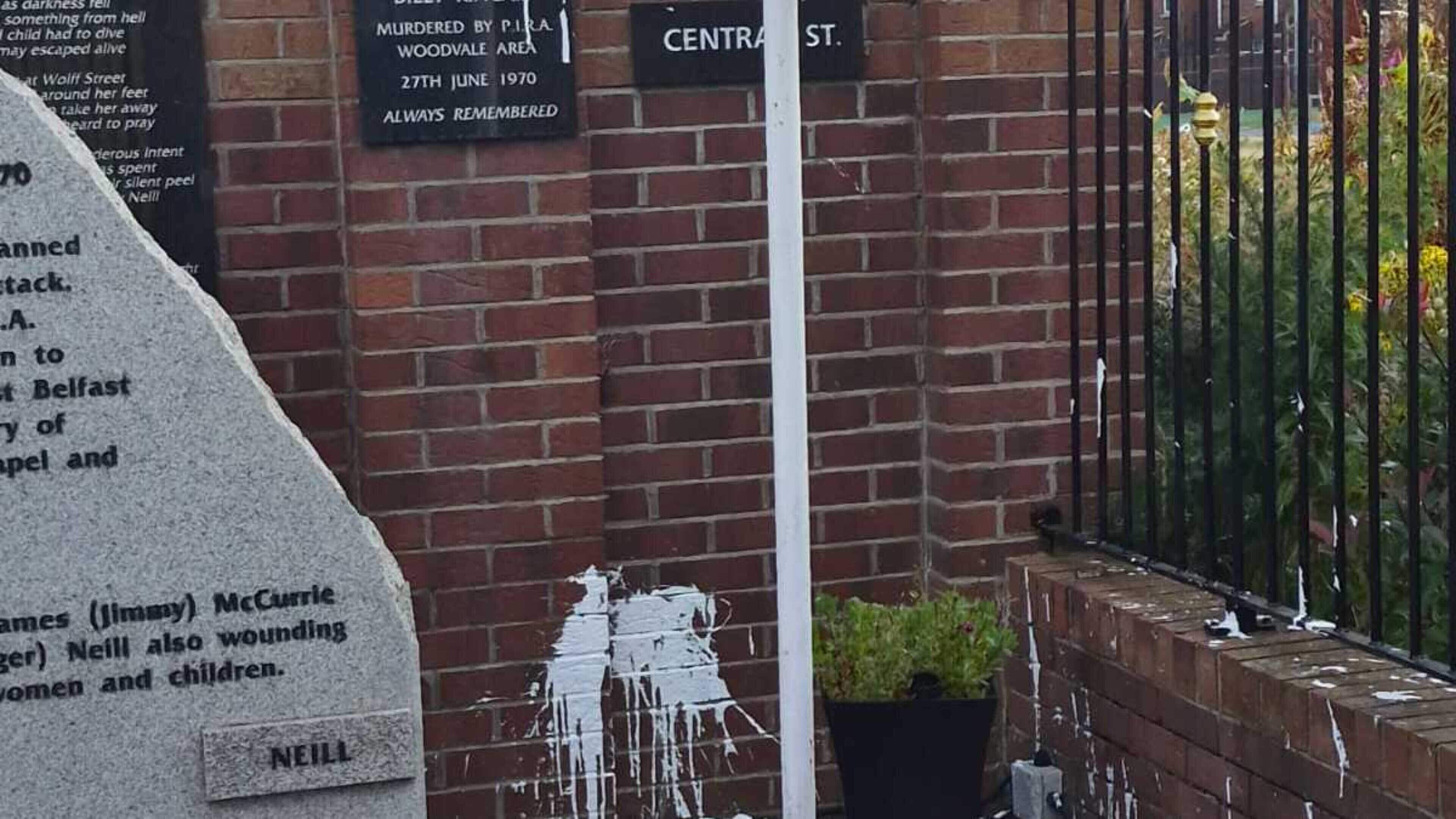 Vandalism of east Belfast memorial garden condemned as ‘insult’ to victims’ families