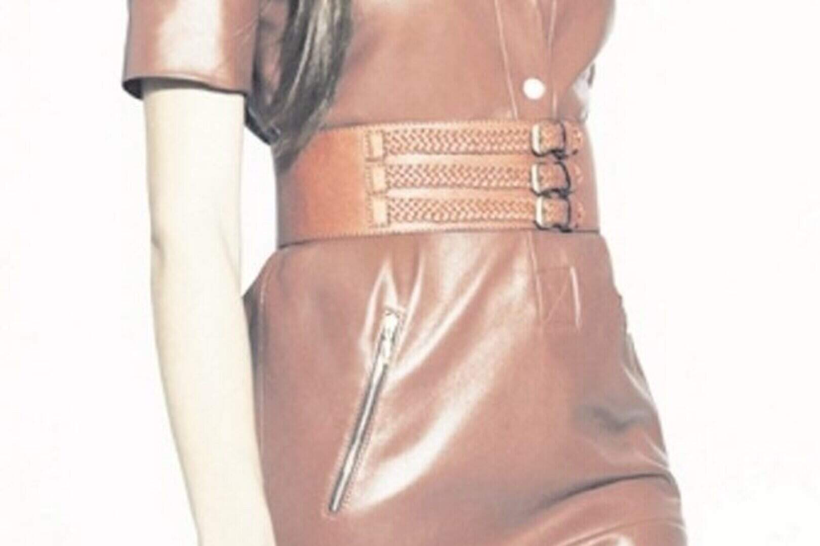 chinese dress ladies ONLY GETTING BETTER FAUX LEATHER MINI DRESS  AKIRA