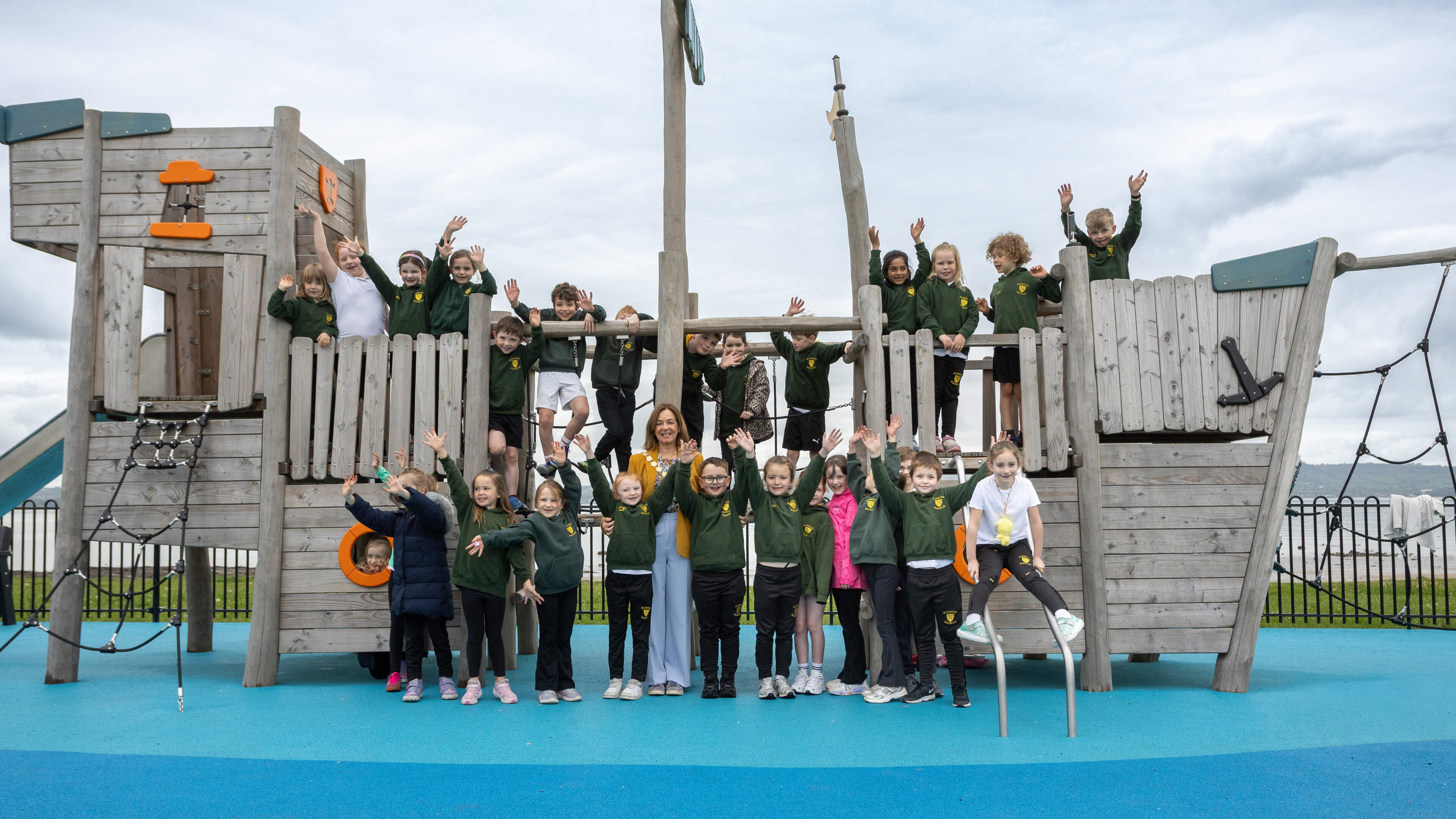 ‘Spaces like this are vital’: Mayor opens revamped Seapark playground in Holywood
