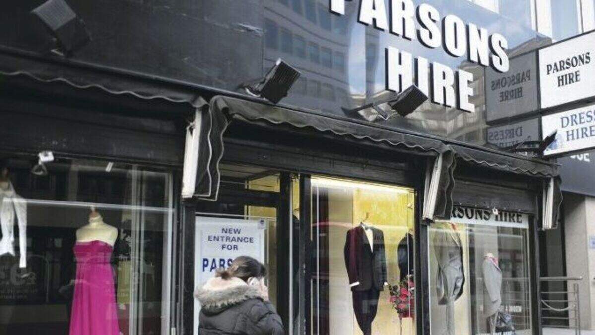 formal dress shops belfast Parsons and Parsons hire firm closes doors for last time after 104 years formal goan dress patterns