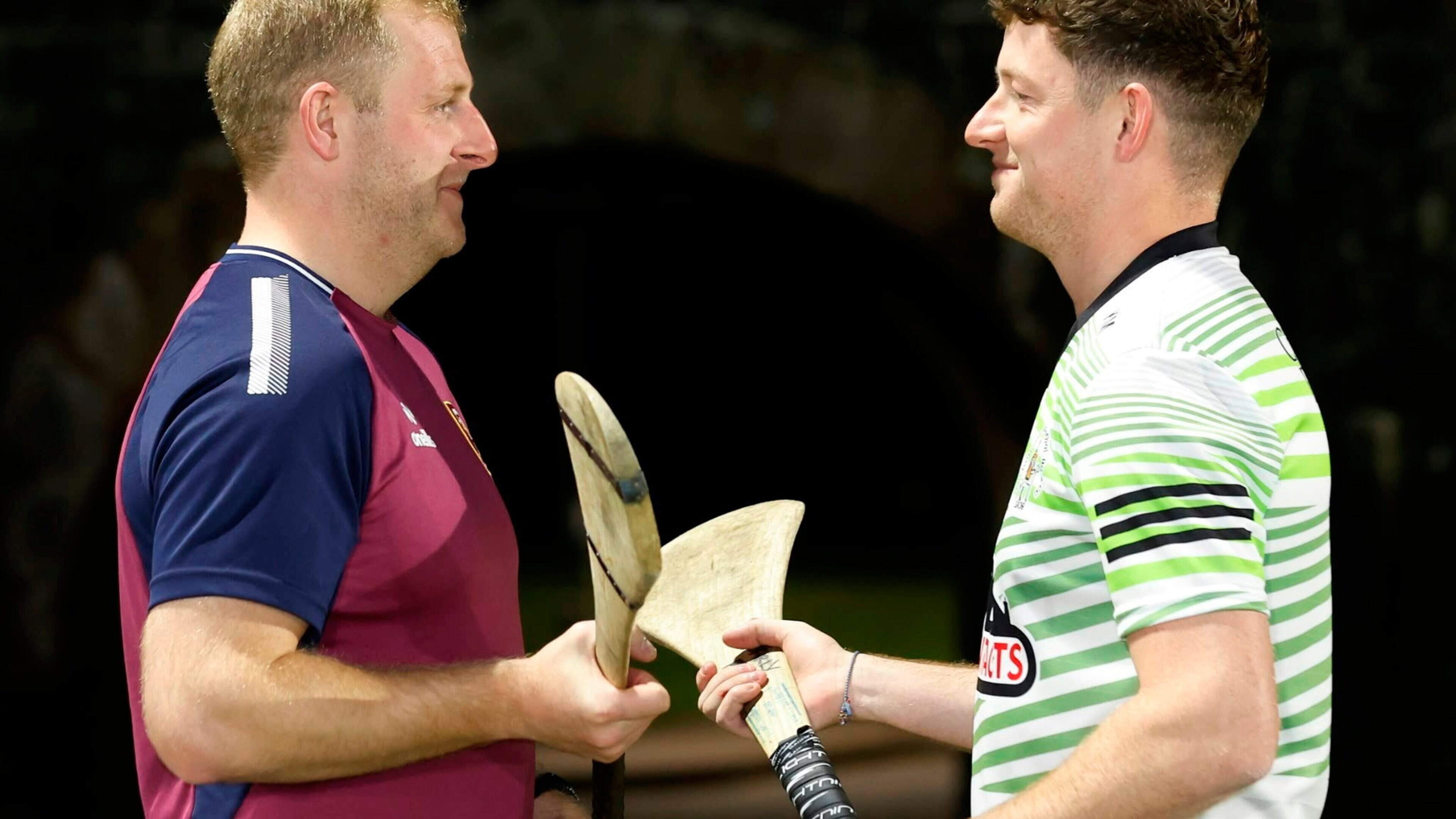 Cushendall's Eoghan Campbell (left) and Keelan Molloy of Dunloy will face off in the Antrim SHC Final © John McIlwaine