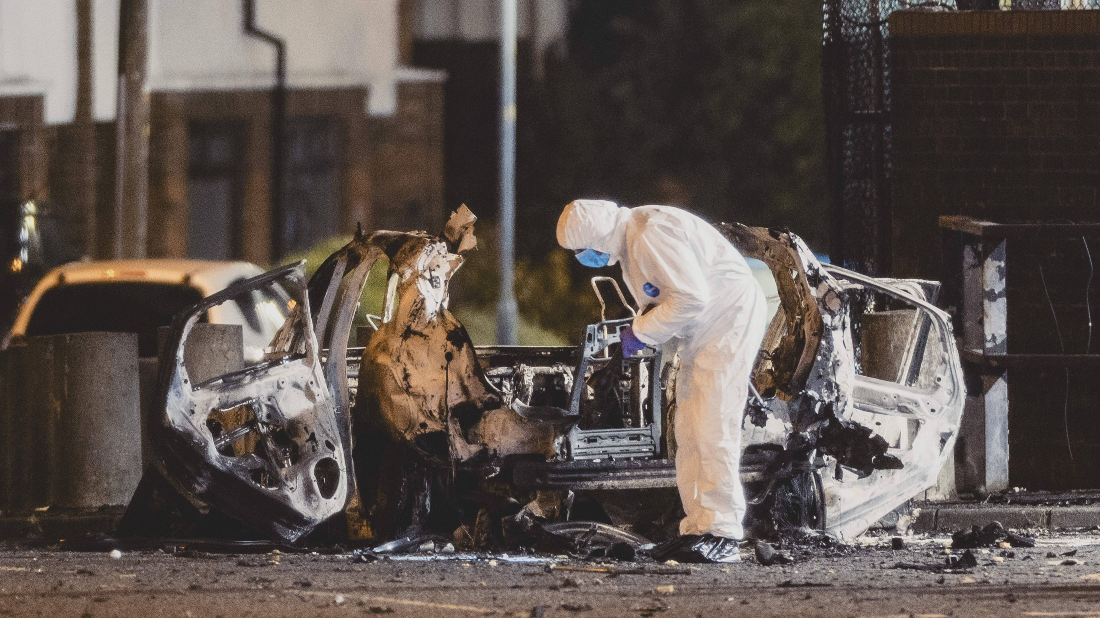 ‘Shrapnel was all down street’ – dad of two young children tells of lucky escape after bomb blast