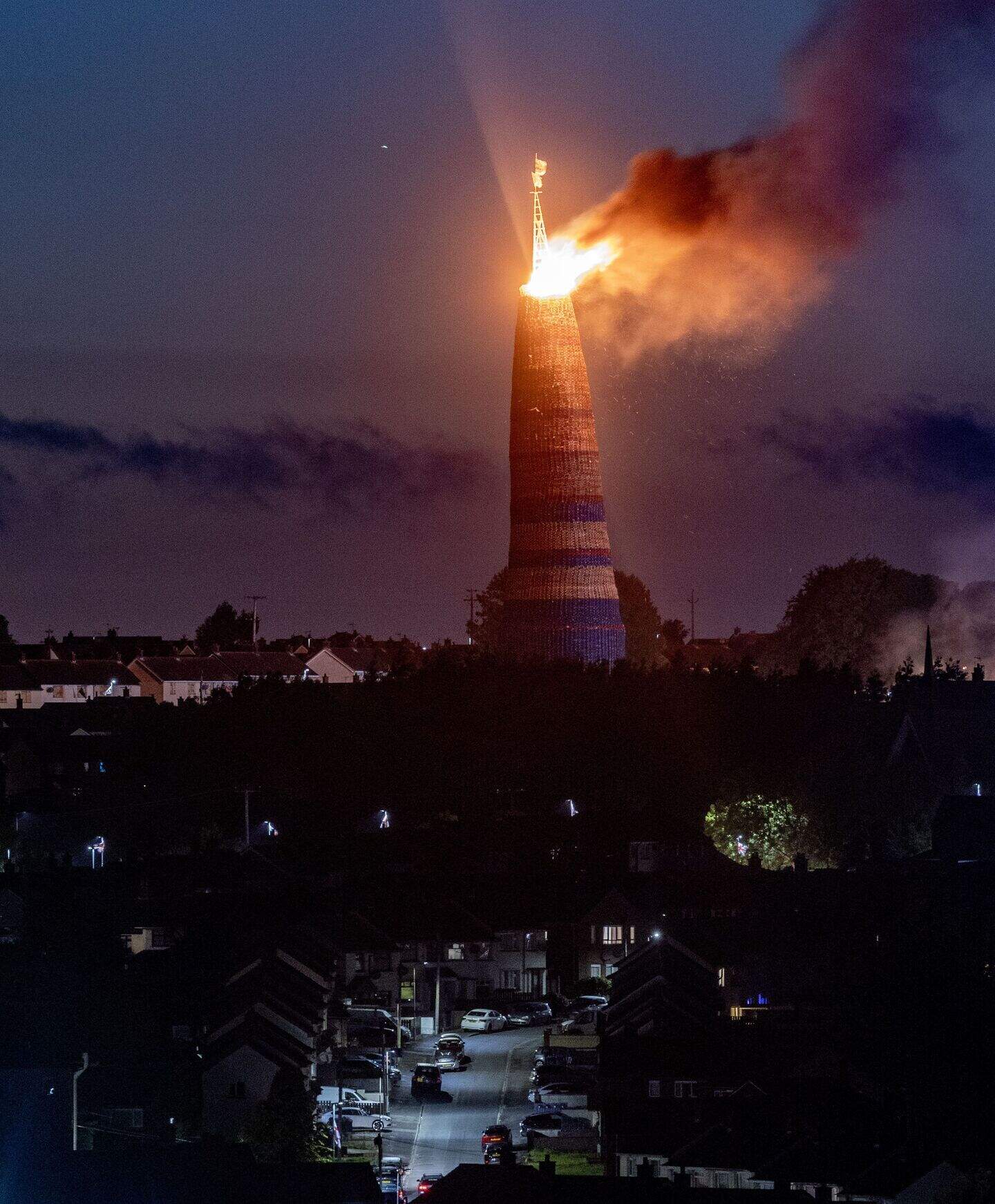 Twelfth of July: Eleventh Night bonfires lit across Northern Ireland ...