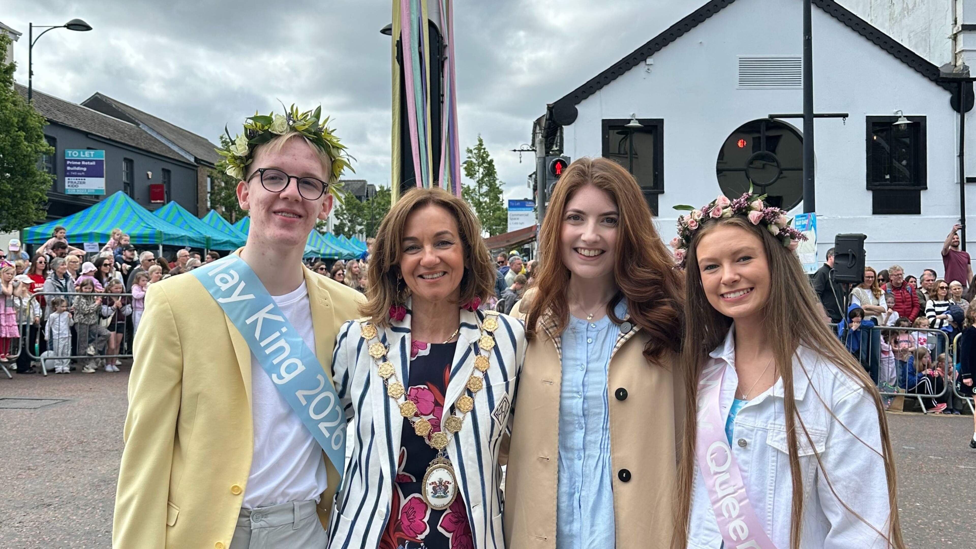 ‘We should have done it years ago’: History made in Holywood as first May Day king is crowned