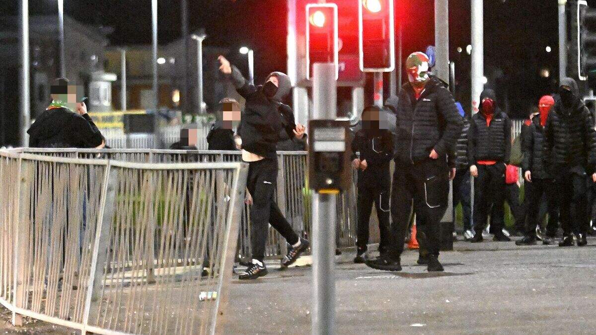 Irish FA condemns sectarian chanting at cup semi-final as police probe violence outside stadium   www.belfasttelegraph.co.uk
