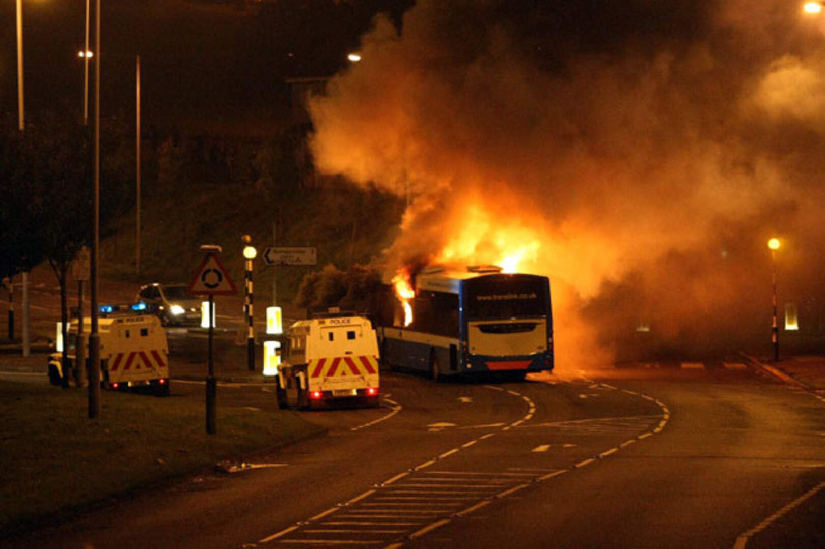 Loyalists riot for second night in Newtownabbey | Belfast Telegraph