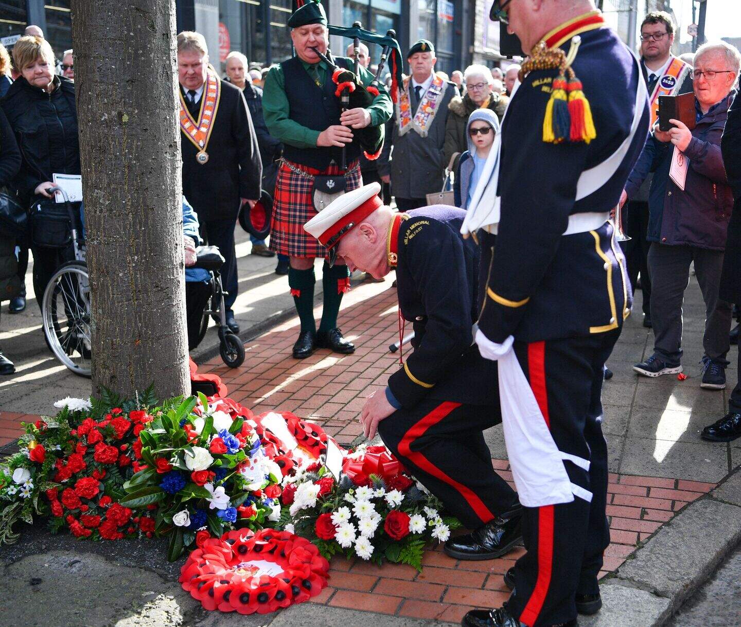 Memorial parade held for UDR soldiers killed by IRA bomb | Belfast ...