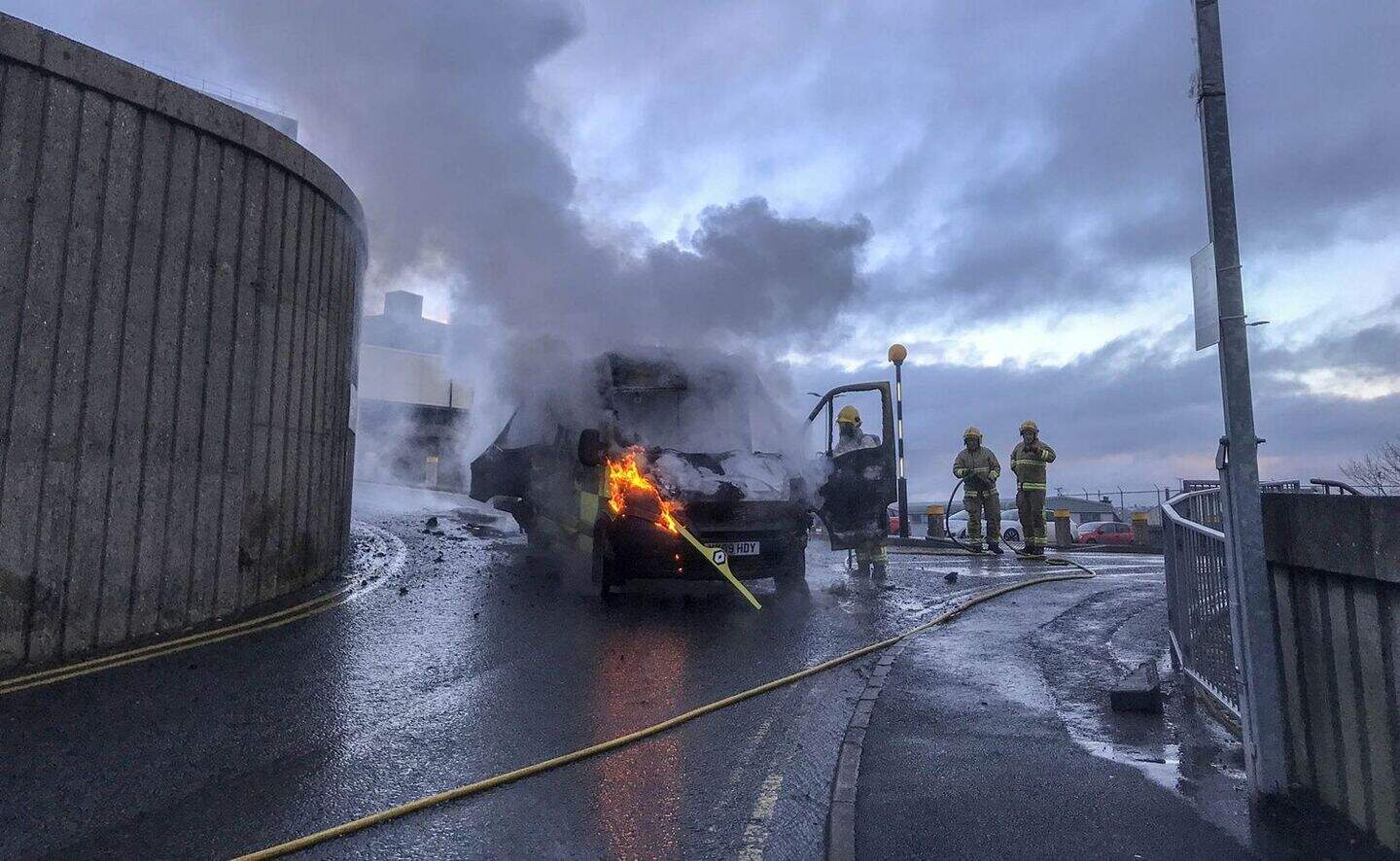 Video: Investigation launched after Ambulance destroyed in fire ...