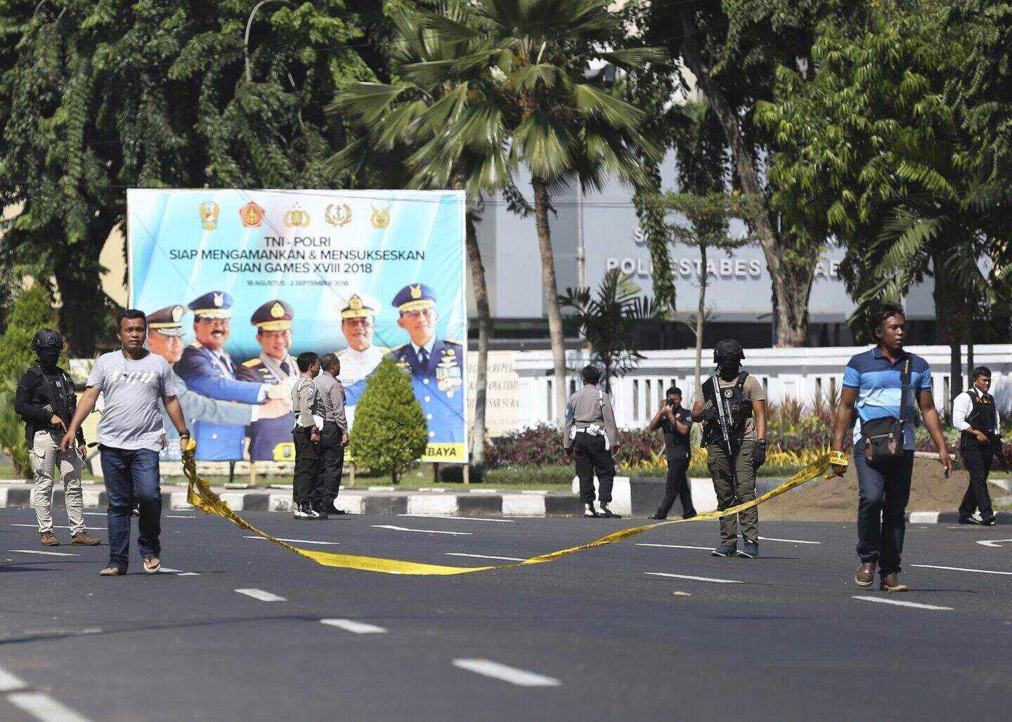 Police HQ targeted as Indonesian family carry out explosives attack ...
