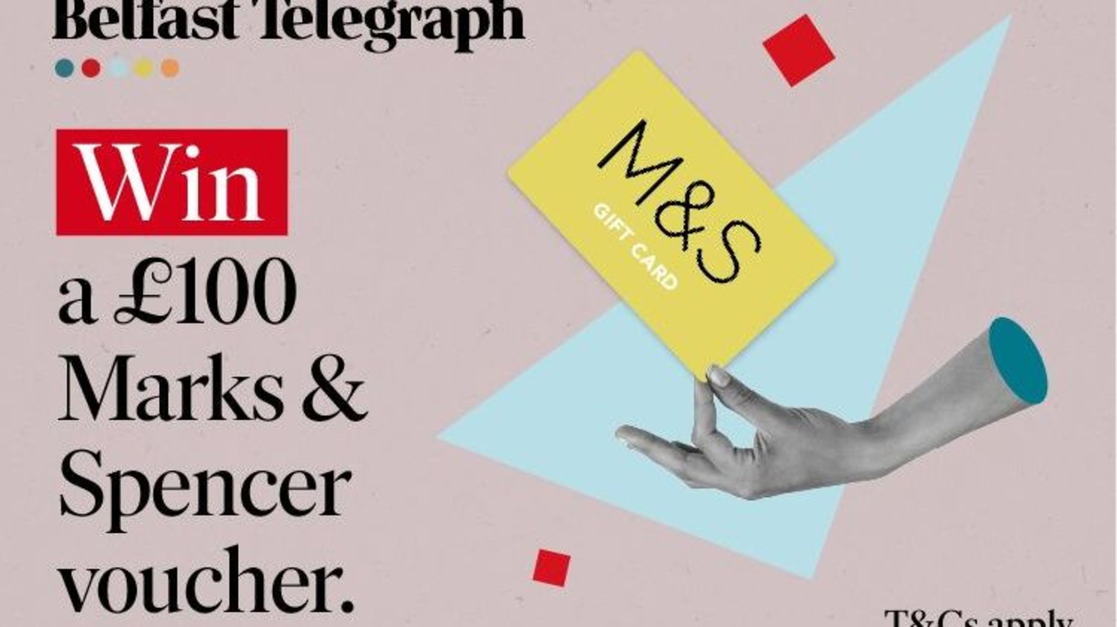 Win 1 of 5 £100 M&S vouchers