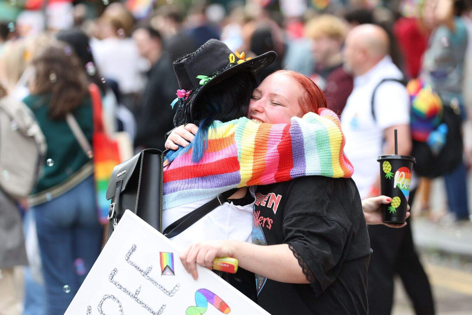 Belfast Pride 2025: Crowds gather as city celebrates Pride parade ...