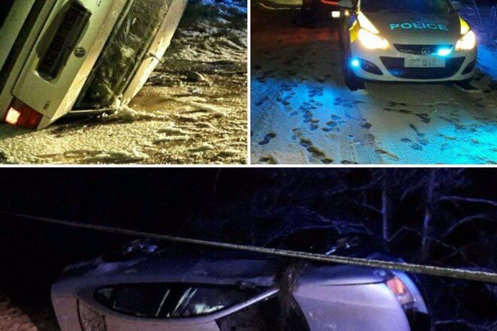 Driver has lucky escape as car flips onto its roof | Belfast Telegraph