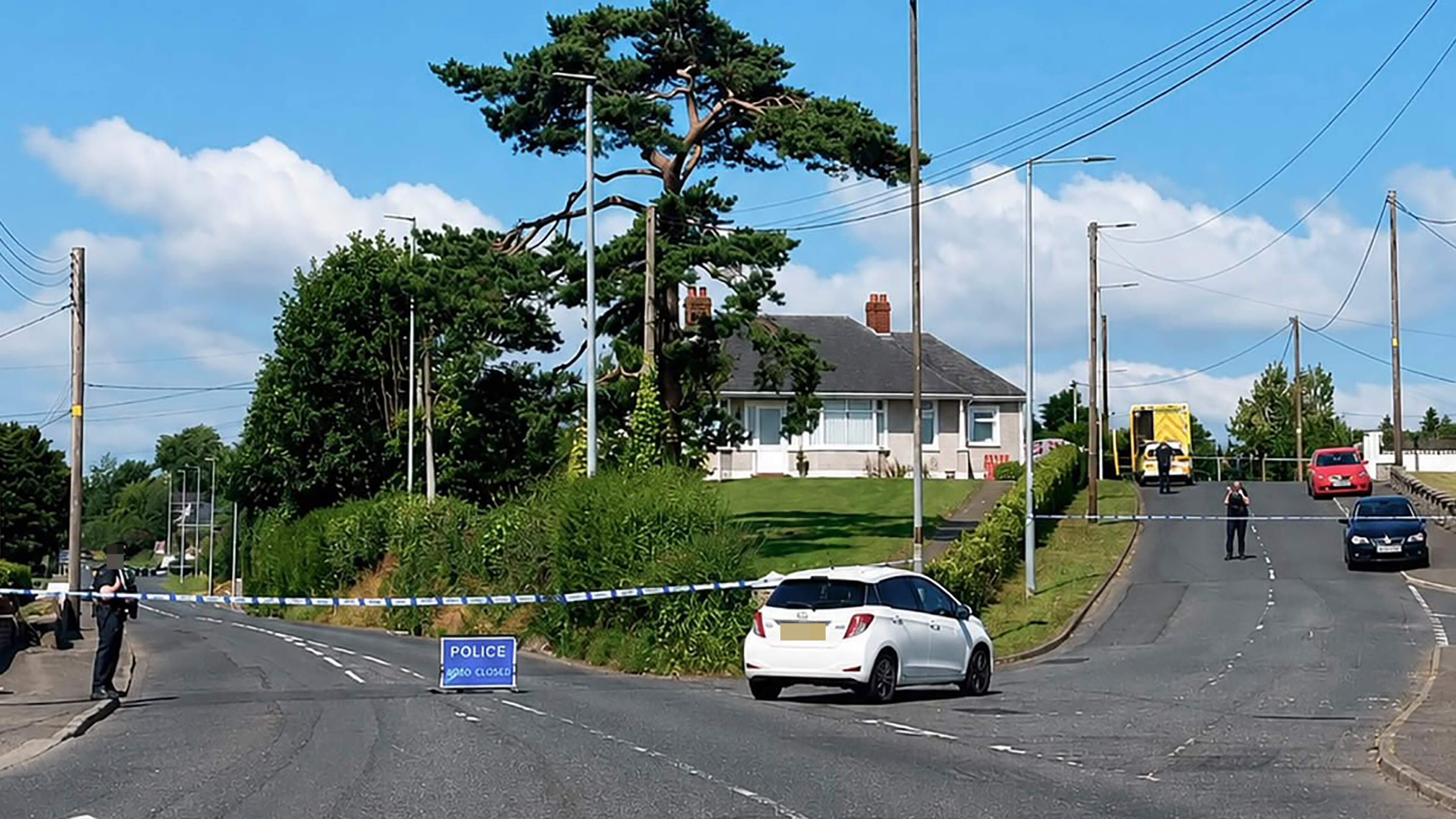 Three family members found dead in Co Antrim home