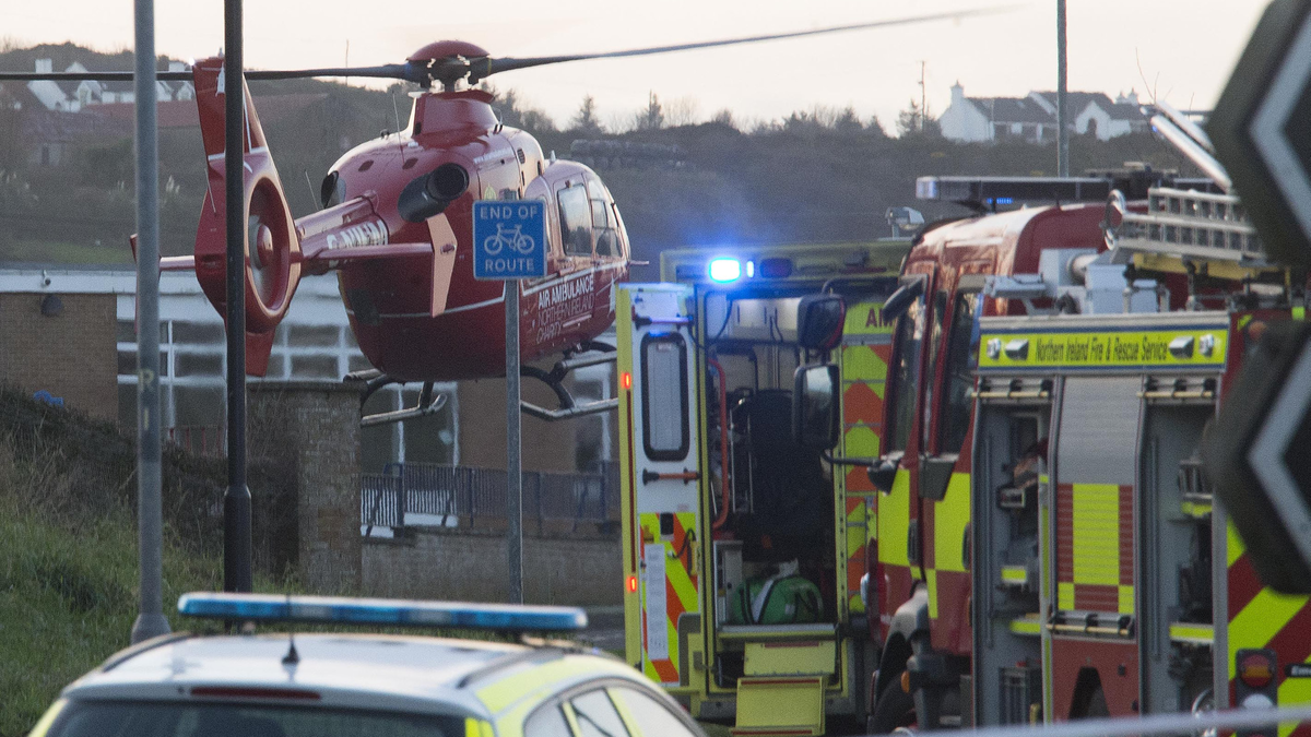 Man airlifted to hospital after road accident | Belfast Telegraph
