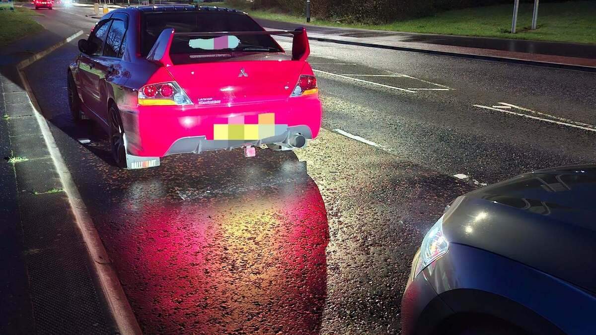 Fast food: Driver speeding at 135mph tells police they were getting a Chinese takeaway