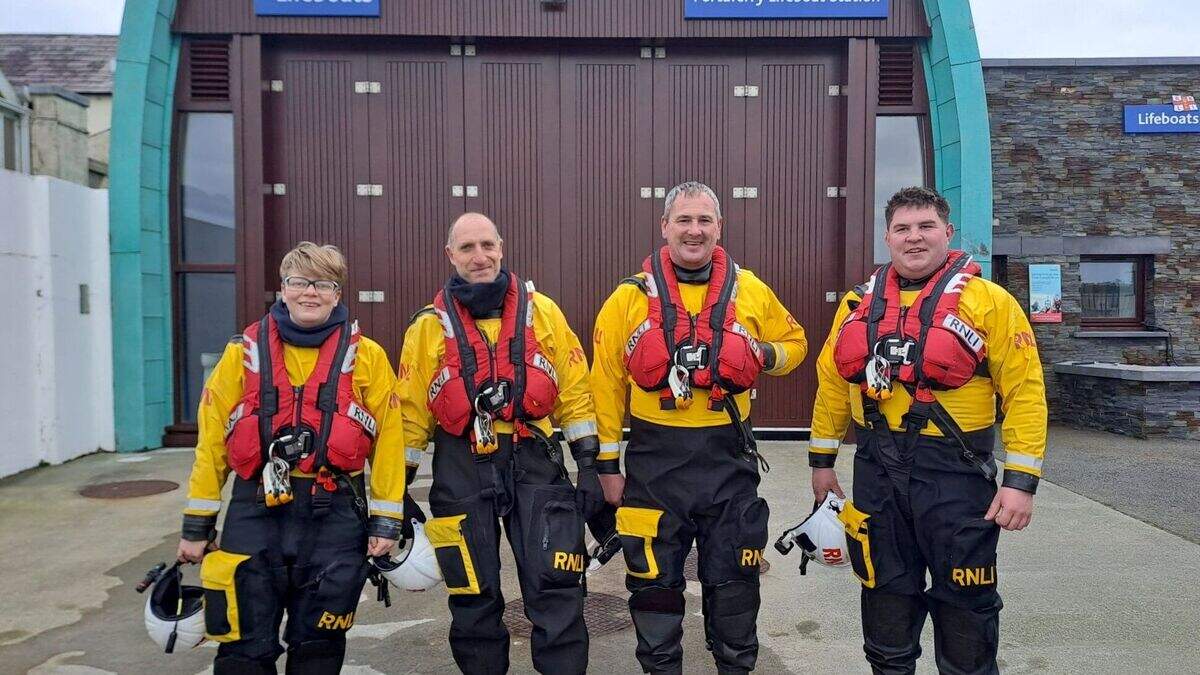 Portaferry RNLI gets first call out of the year to save 12 stranded ...
